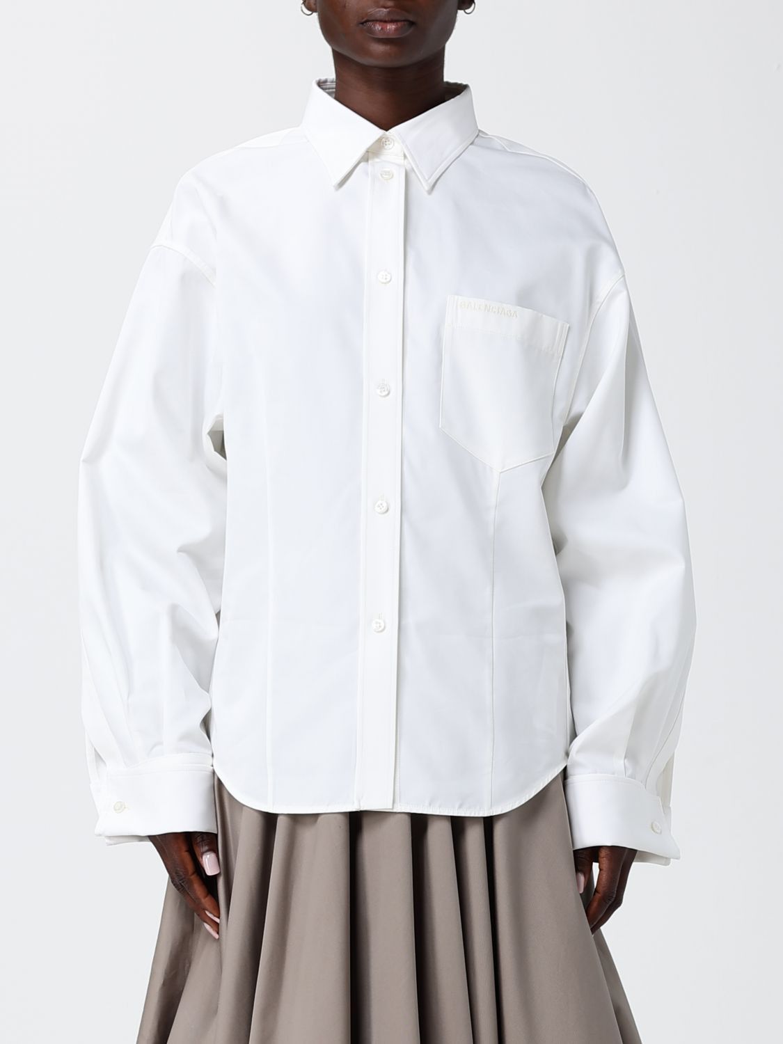Balenciaga Balenciaga Shirt Woman White Size XS / US 0-2 / IT 36-38 - 1 Thumbnail