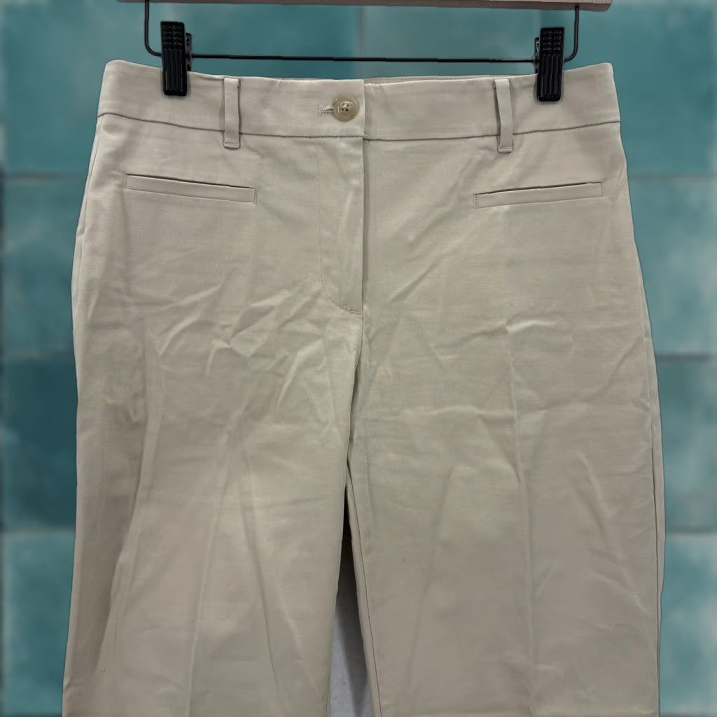 Ann Taylor Ann Taylor Pants Womens 0 Beige Stretch Chino Slim Ankle Dress Career Khaki NWT Size 25" / US 0 / IT 36 - 1 Thumbnail