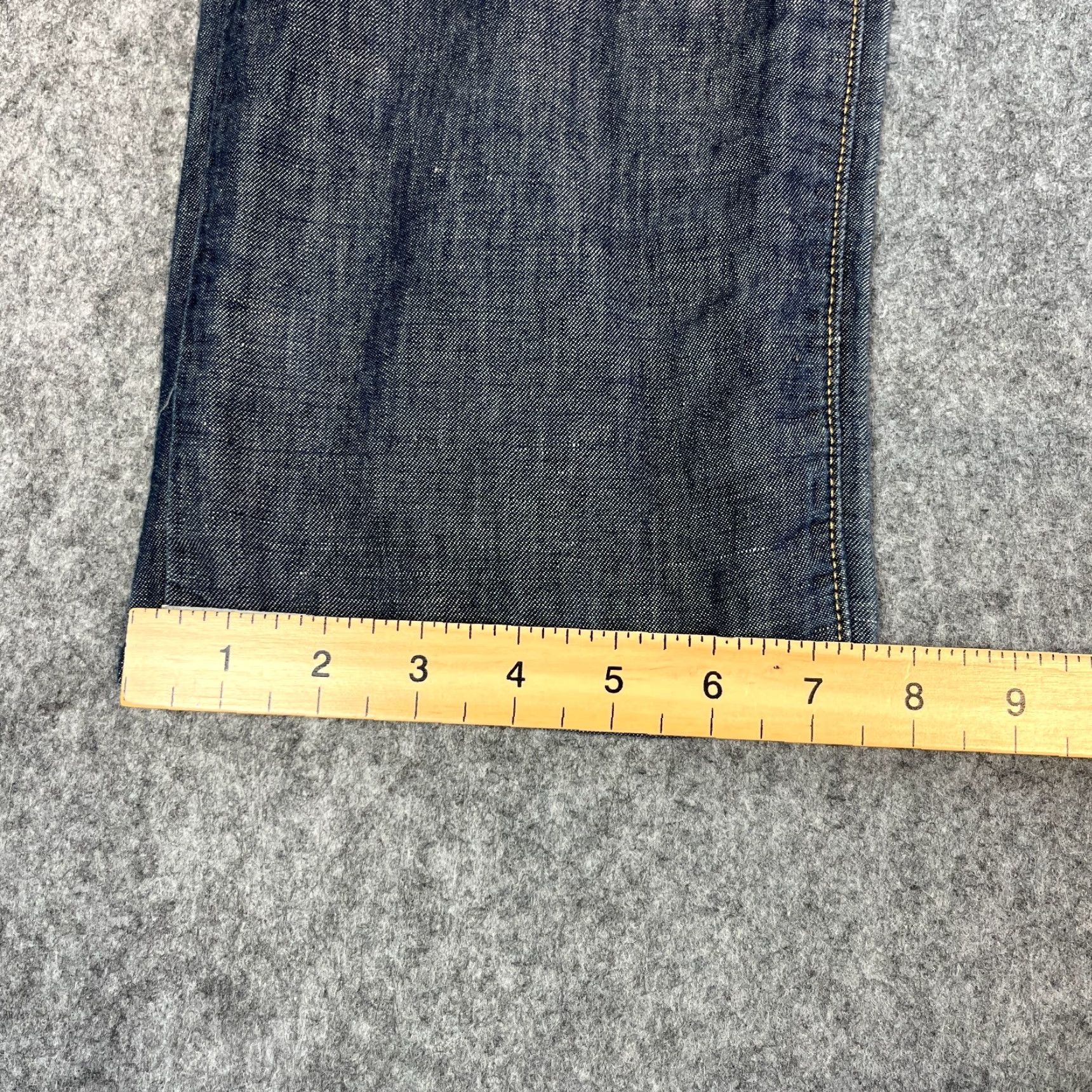 Hugo Boss HUGO BOSS Jeans Mens Regular Straight Denim 32 28 Blue 5-Pocket Design Comfort Easy Care Summer Light Weight Linen Cotton Vintage: No Mens Size US 32 / EU 48 - 3 Thumbnail