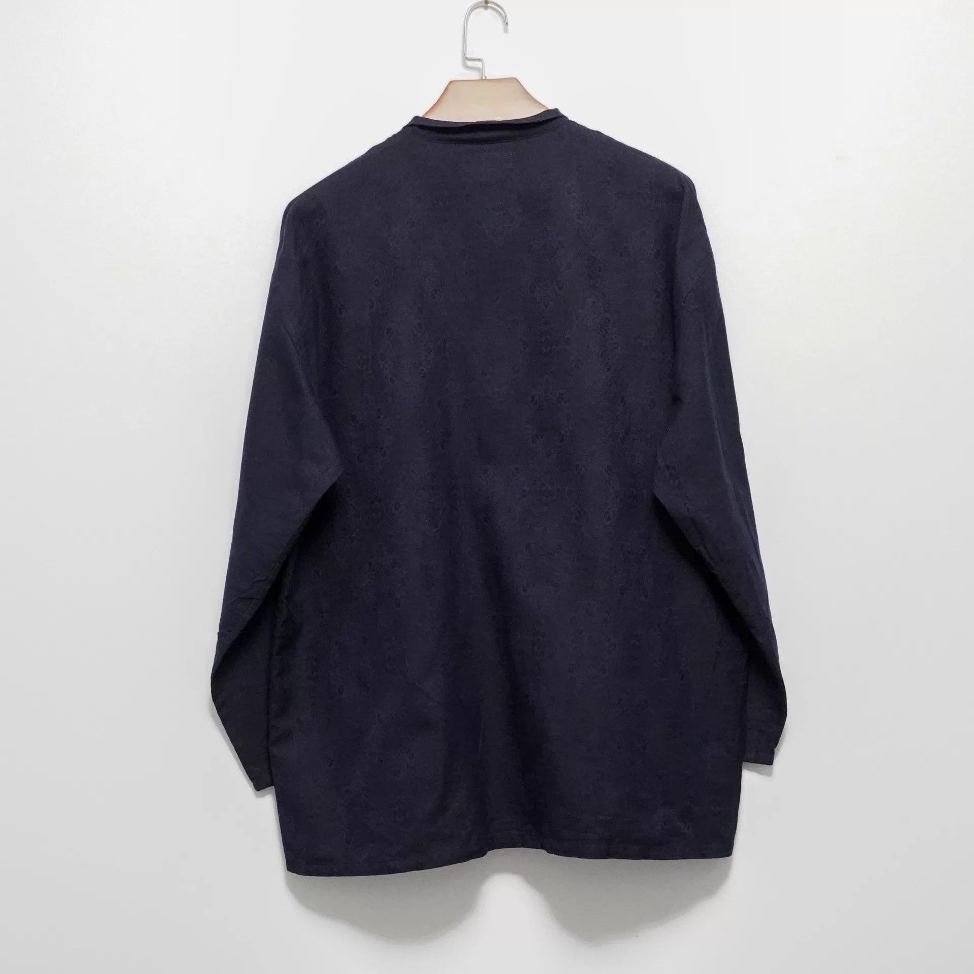 Yohji Yamamoto Yamamoto 1984SS Subtle Violet Silk-Cotton Pullover Size US M / EU 48-50 / 2 - 2 Thumbnail