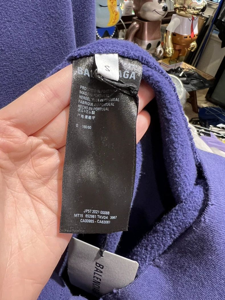 Balenciaga Balenciaga Extra Large Blue Free Crewneck Sweatshirt Size US S / EU 44-46 / 1 - 4 Thumbnail