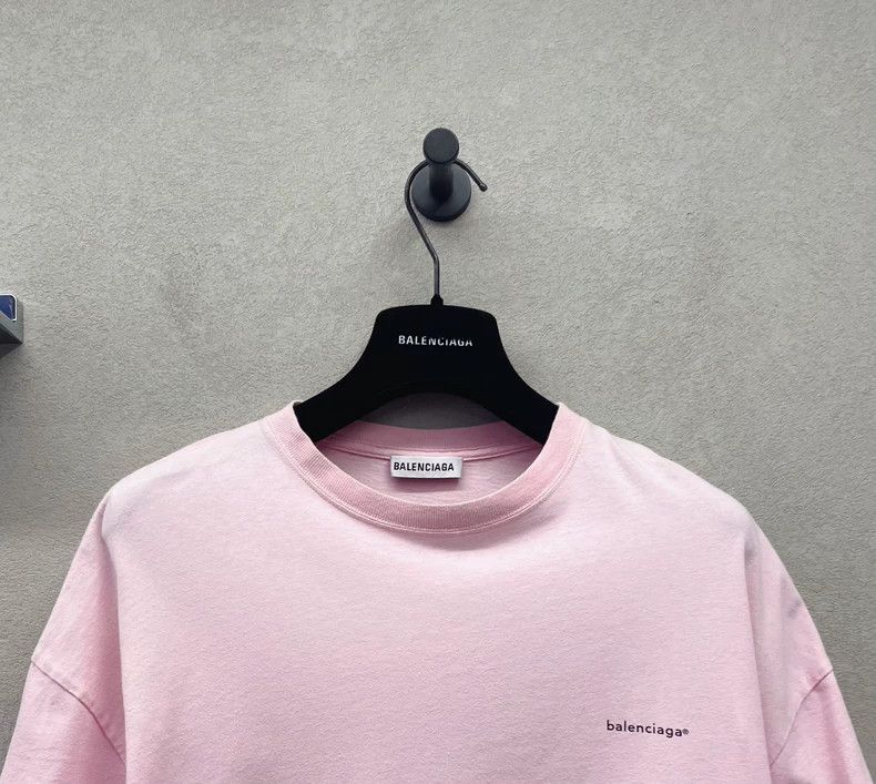 Balenciaga Balenciaga Small letter Logo short sleeve pink Size US XS / EU 42 / 0 - 4 Thumbnail
