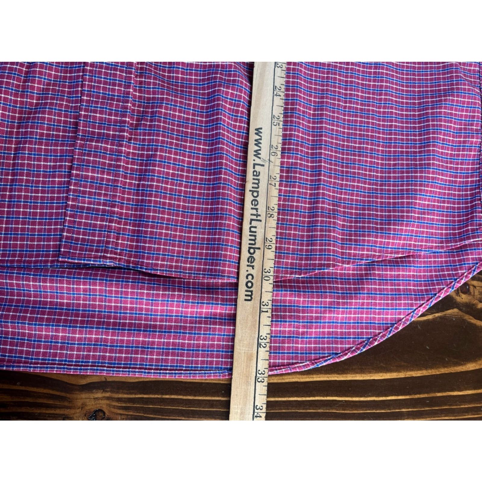 Chaps Chaps Shirt Mens XL Plaid Oxford Classic Fit Button-Up Casual Red Blue 18-18.5 36/37 Size US XL / EU 56 / 4 - 4 Thumbnail