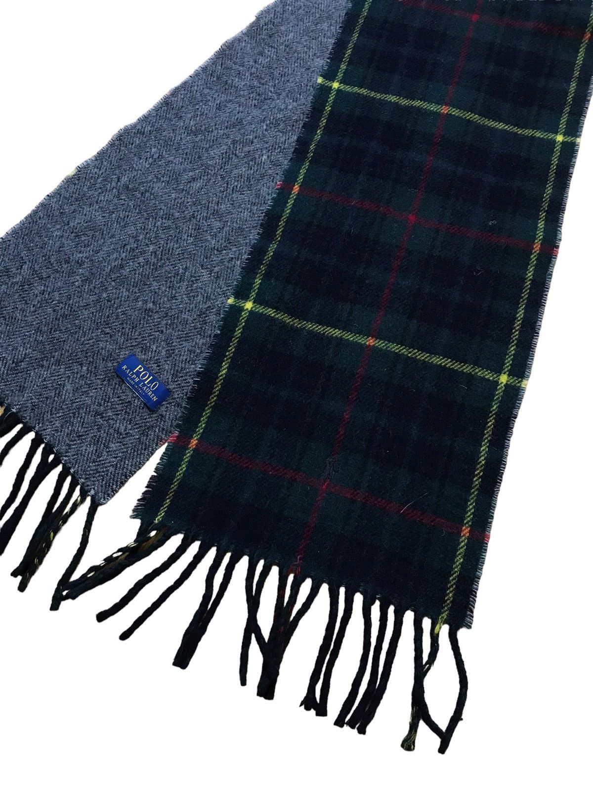 NERO★RRL / WOOL MUFFLER Polo Ralph Lauren Wool Blend Scarf Muffler Burgundy Made