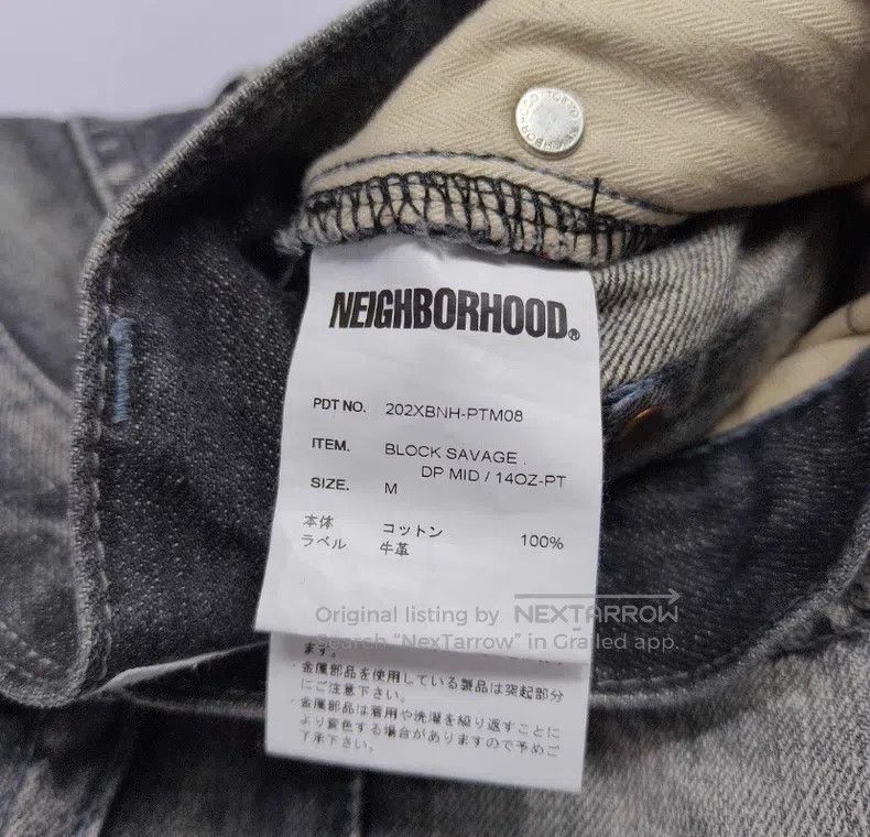Neighborhood Neighborhood size M Fashionable Versatile Washed Denim Lon Size US 27 - 4 Thumbnail