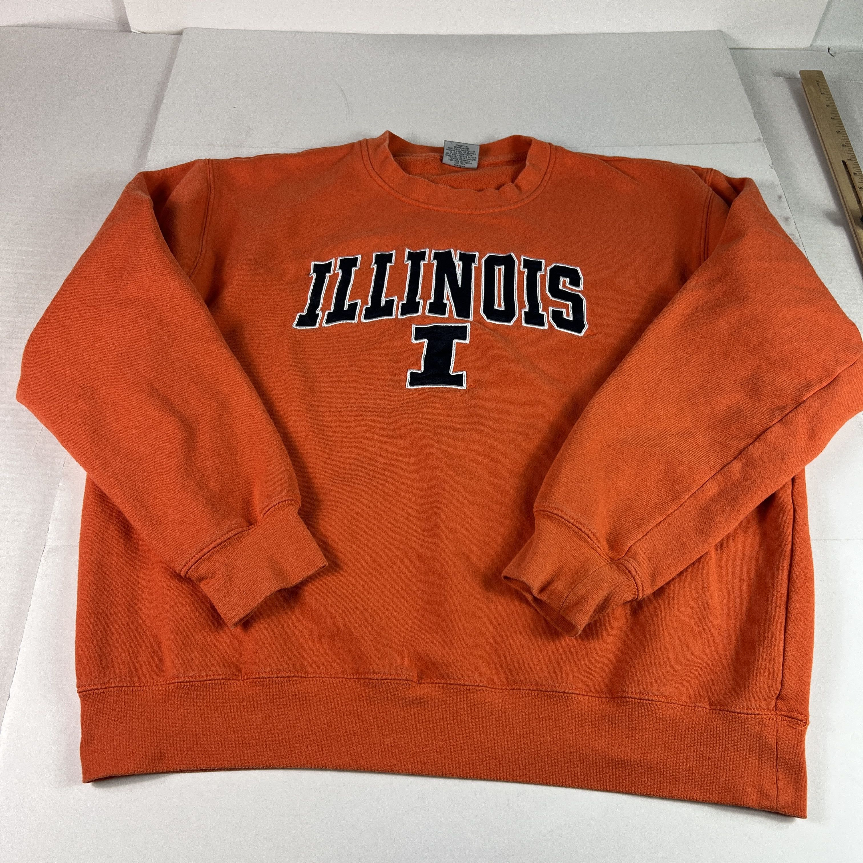 Other Y2K Illinois Fighting Illini Sweatshirt Orange Crewneck Size US XL / EU 56 / 4 - 1 Thumbnail