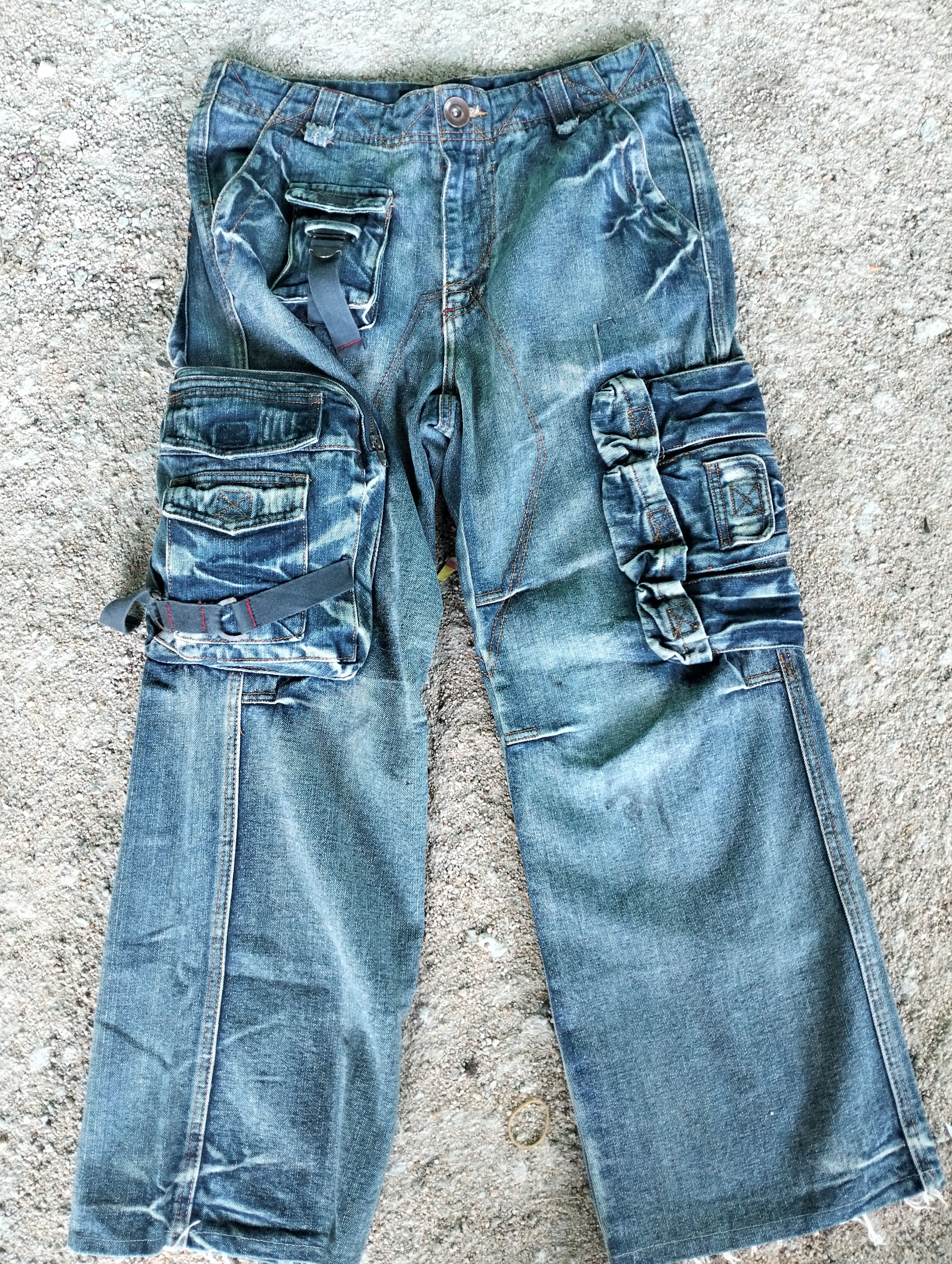 Other Streetwear utility denim cargo jeans Size US 34 / EU 50 - 1 Thumbnail
