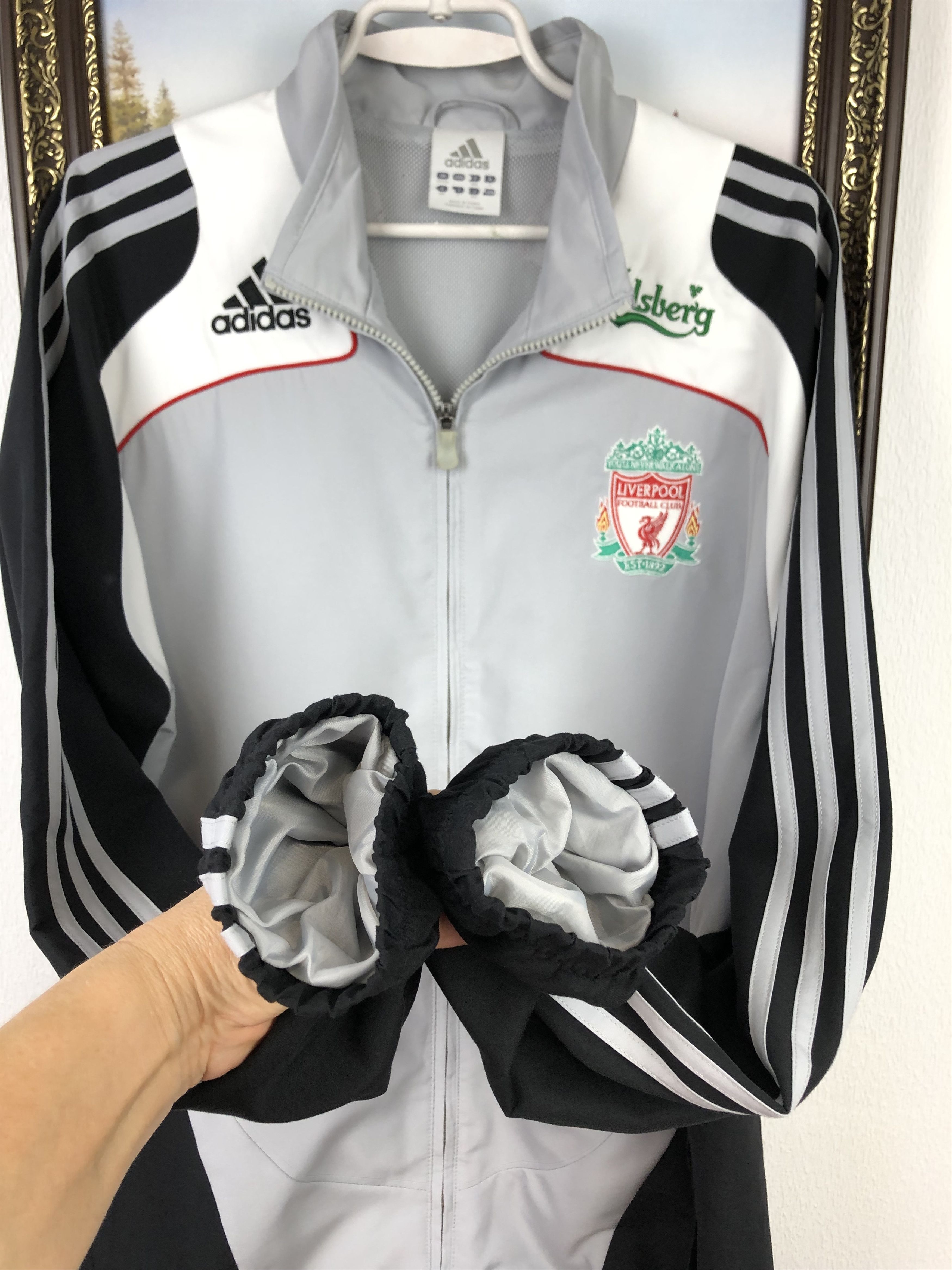 Adidas Vintage Adidas Liverpool Football Jacket Soccer Track Top Size US L / EU 52-54 / 3 - 6 Thumbnail
