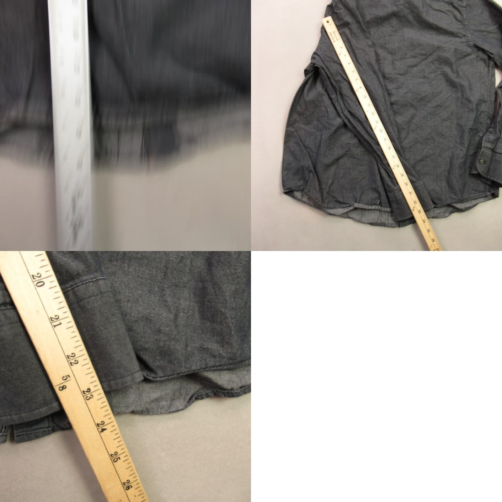 UNTUCKit UNTUCKit Mens XL Long Sleeve Button Front Casual Lightweight Gray Shirt Size US XL / EU 56 / 4 - 8 Thumbnail
