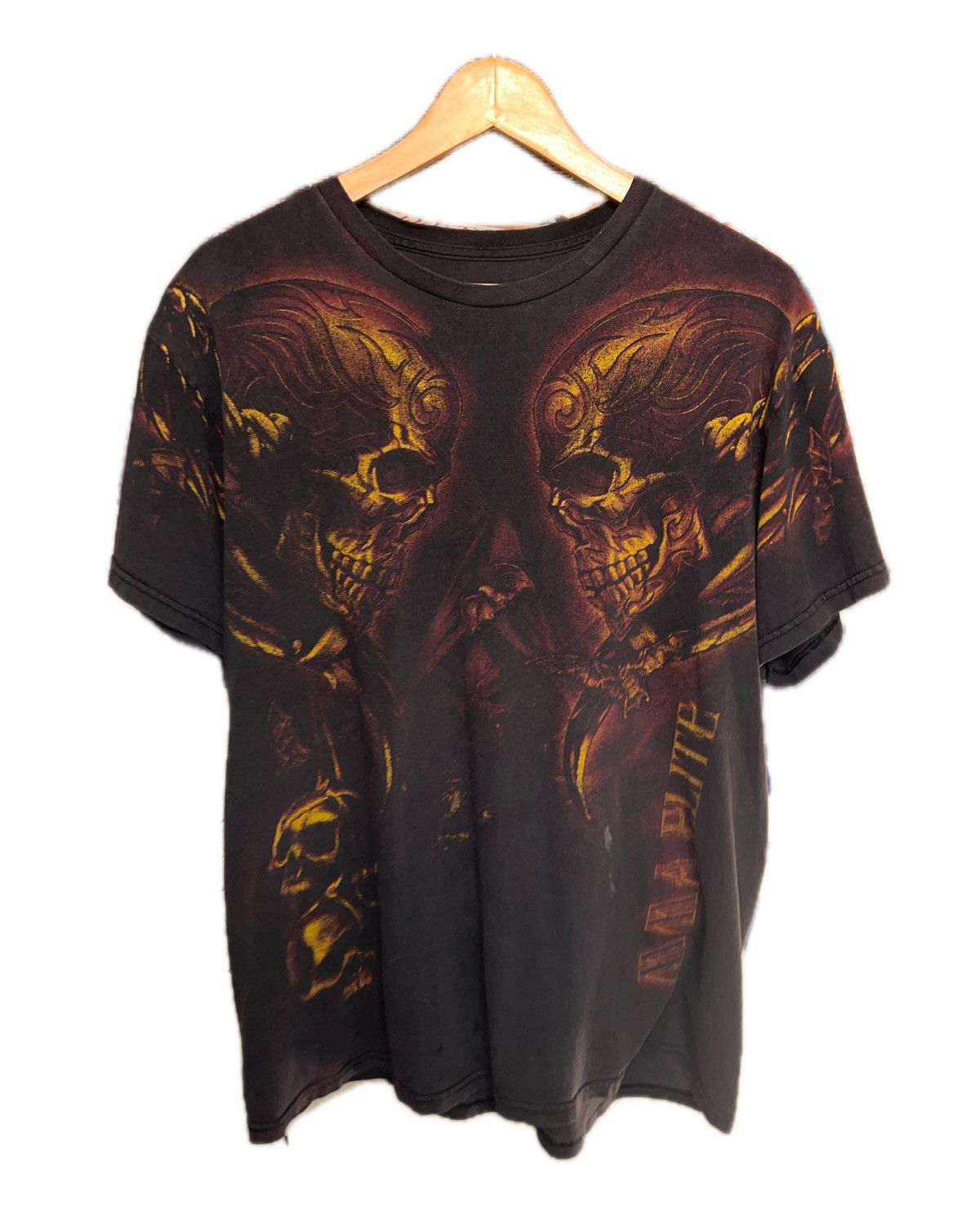 Tapout MMA ELITE skull chest print shirt Size US L / EU 52-54 / 3 - 1 Thumbnail