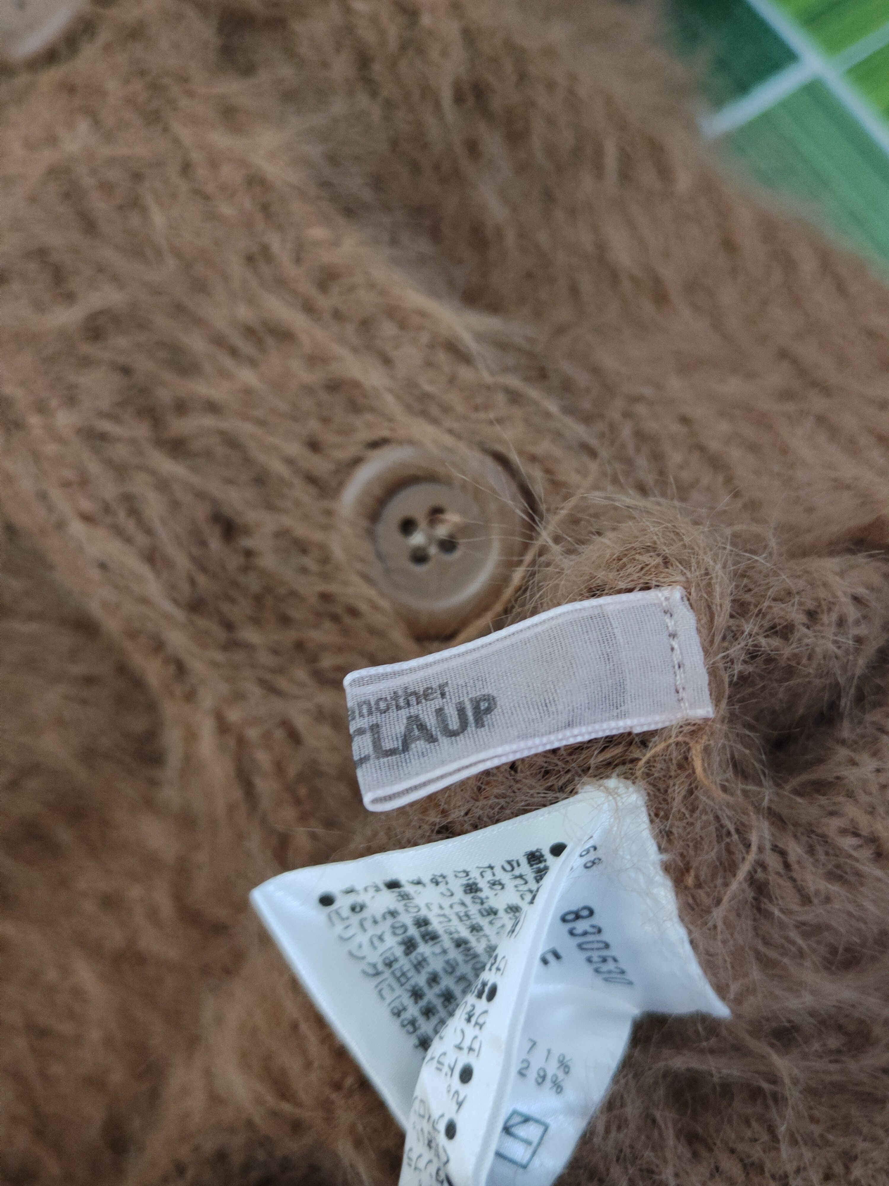 Homespun Knitwear Nice Claup Brown Shag Shaggy Fur Mohair Knitwear #W1645 Size US M / EU 48-50 / 2 - 10 Thumbnail