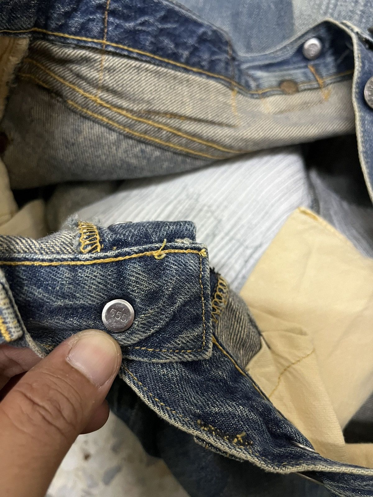 Levi's Vintage Clothing Distress Levi’s 501xx selvedge denim Size US 31 - 7 Thumbnail