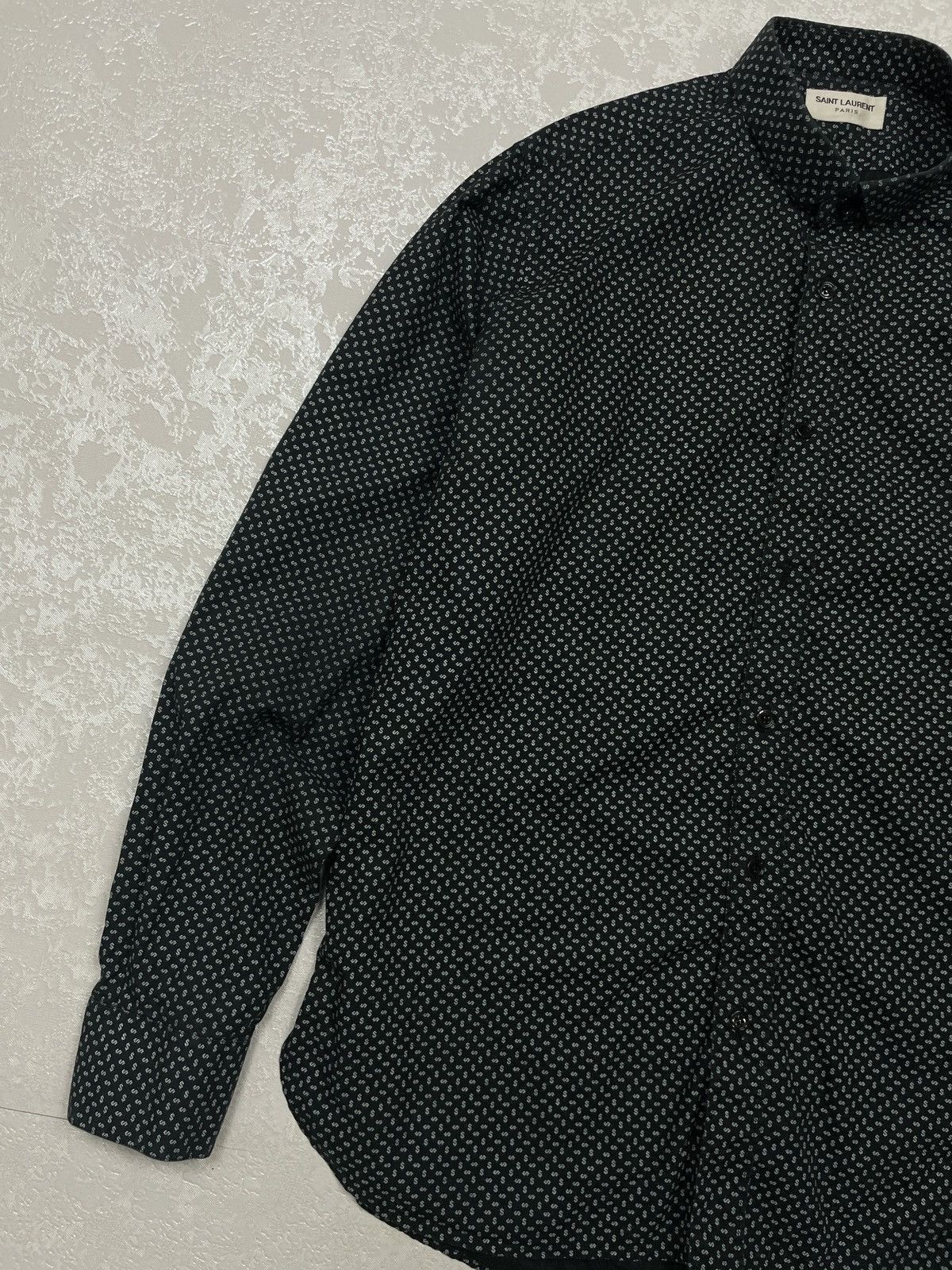 Rare Hedi Slimane Saint Lauren Paris Dollar Sign Dot Shirt