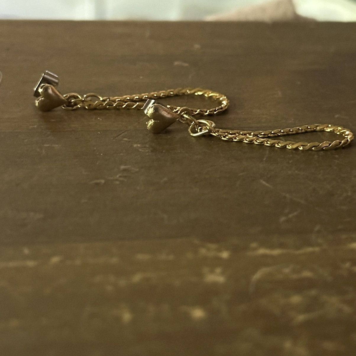 Vintage Vintage gold tone chain necklace, bracelet and earrings set Size ONE SIZE - 3 Thumbnail
