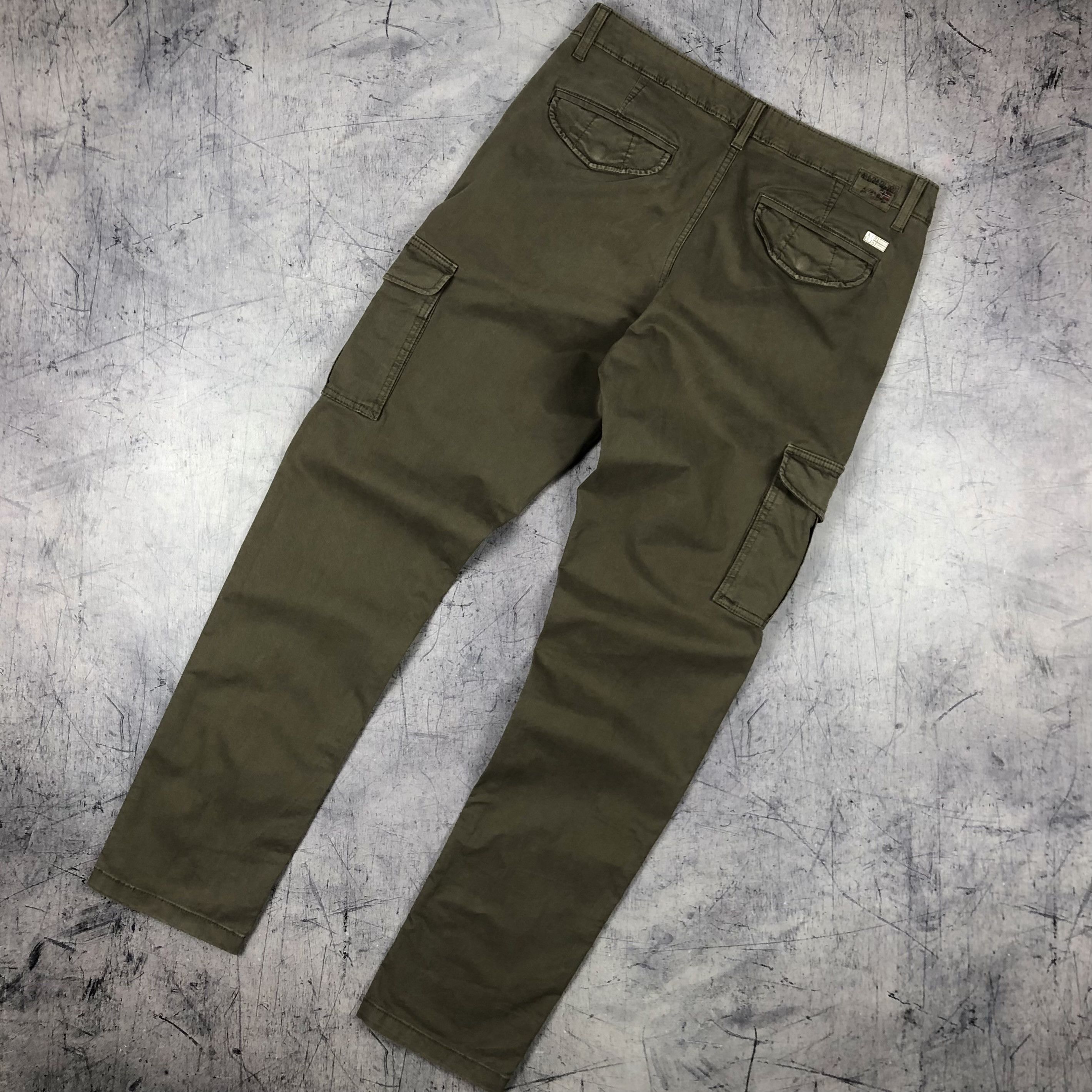 Napapijri Napapijri Cargo Pocket Pants Casual Khaki Size US 33 - 2 Thumbnail