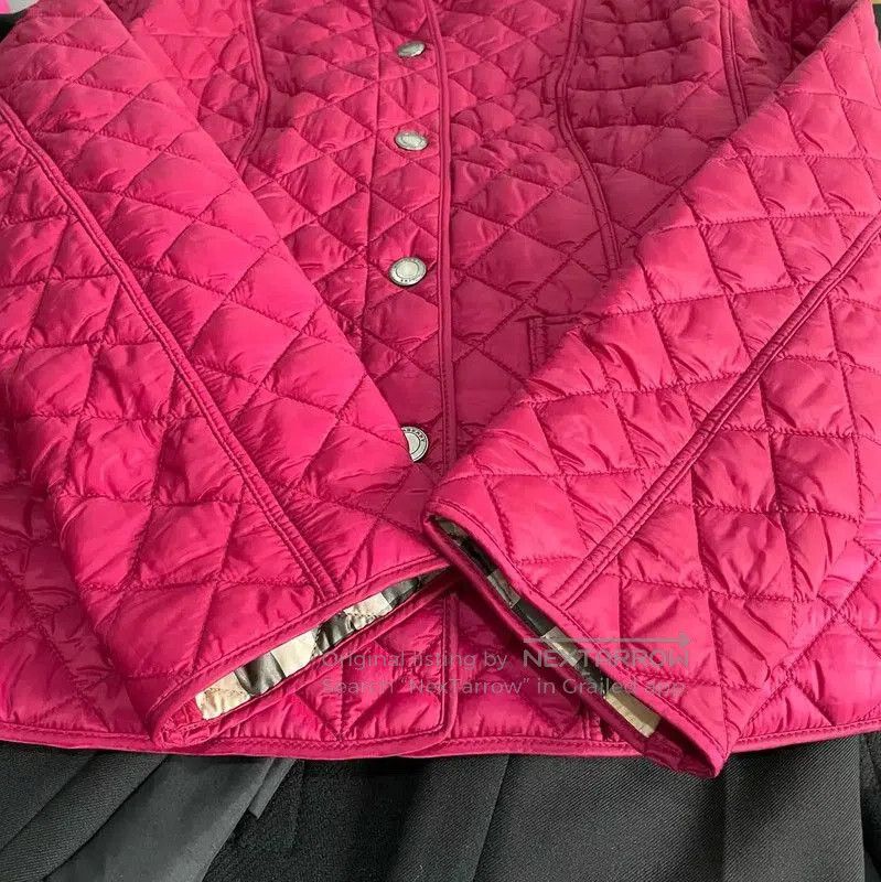 Burberry Burberry Quilted Red Cotton Women's Jacket. Size M / US 6-8 / IT 42-44 - 6 Thumbnail