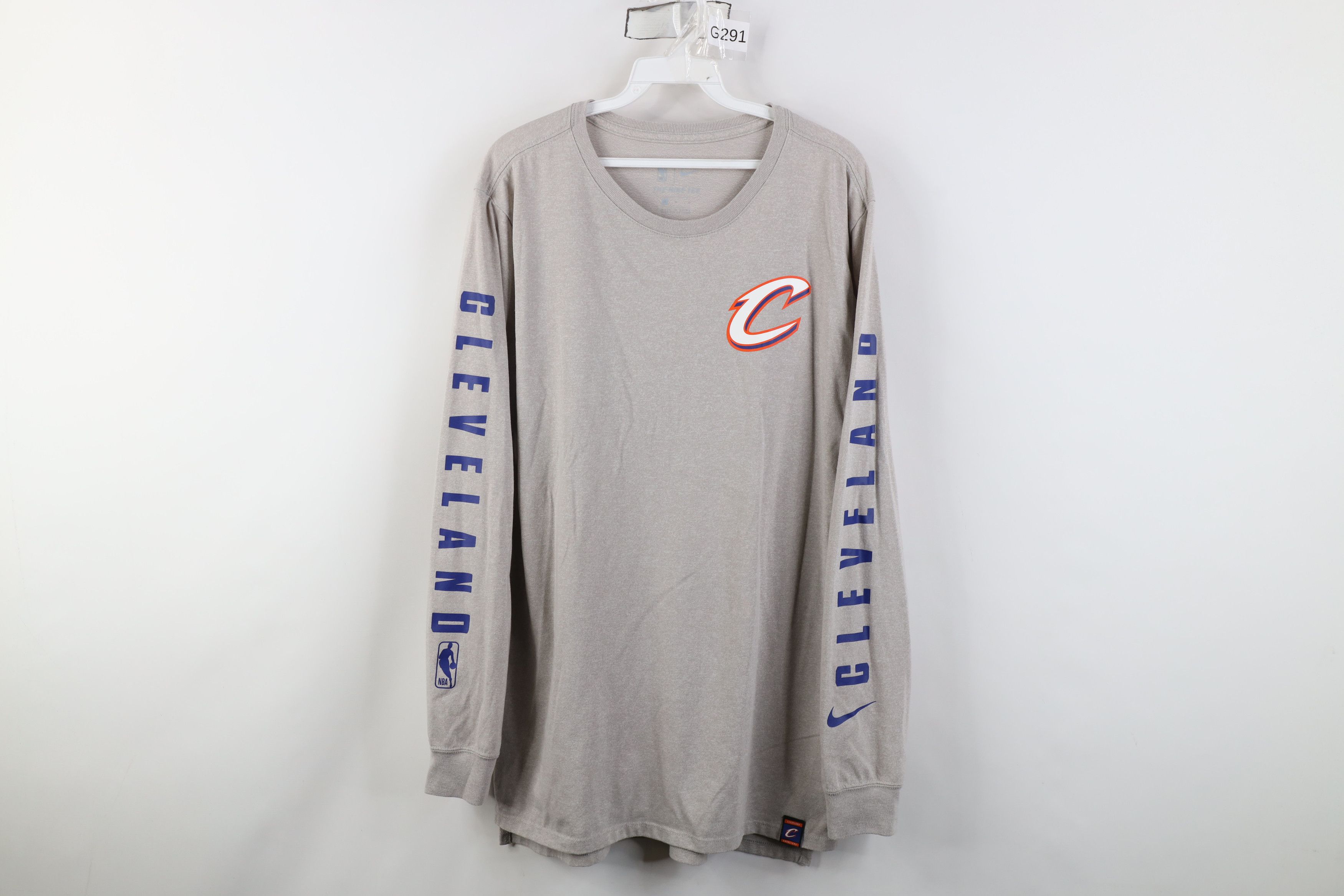 Nike Nike NBA Cavaliers Basketball Long Sleeve T-Shirt Gray Size US M / EU 48-50 / 2 - 1 Thumbnail