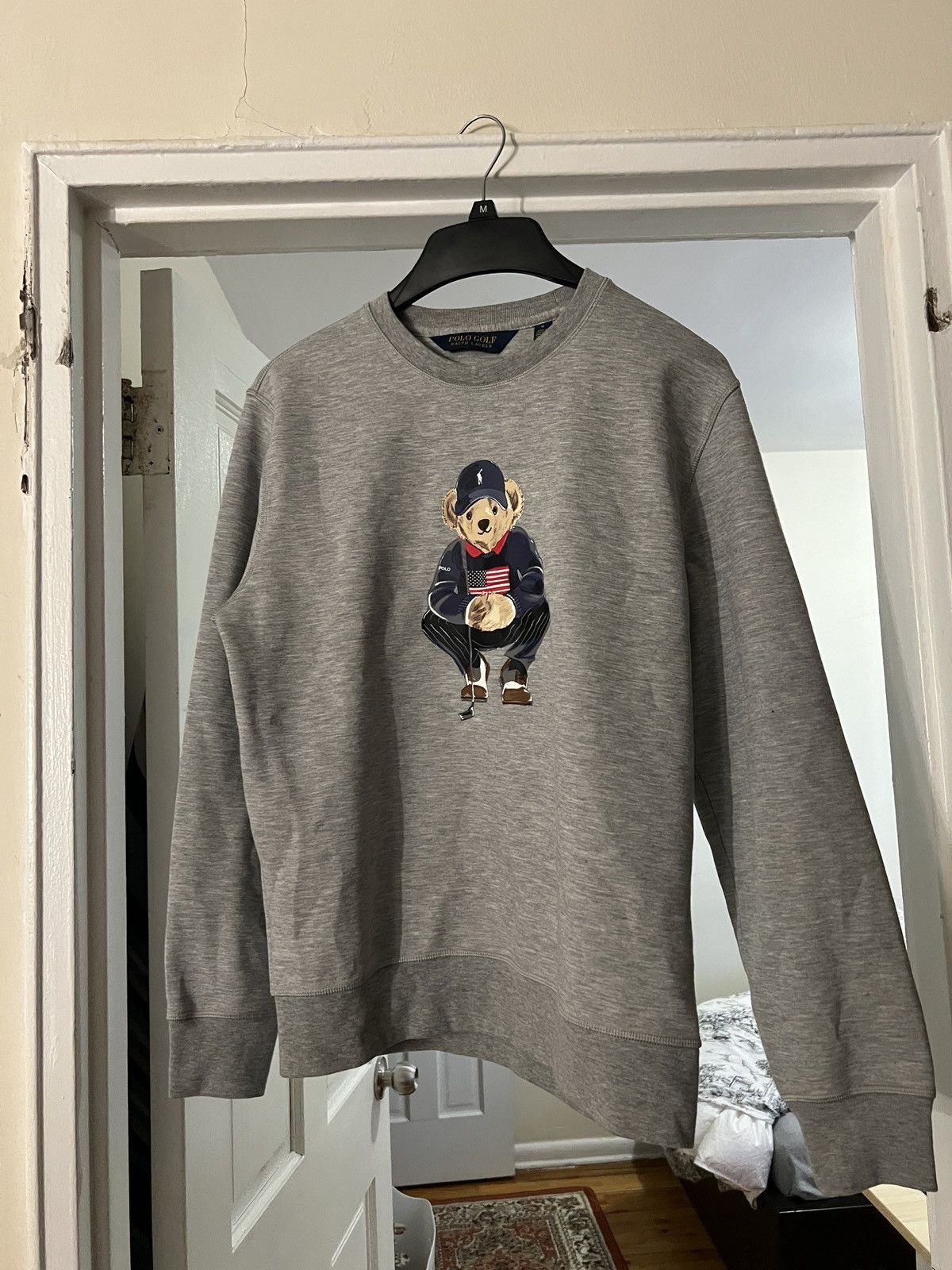 image of Polo Ralph Laurent Golf Sweater in Grey, Men's (Size Medium)