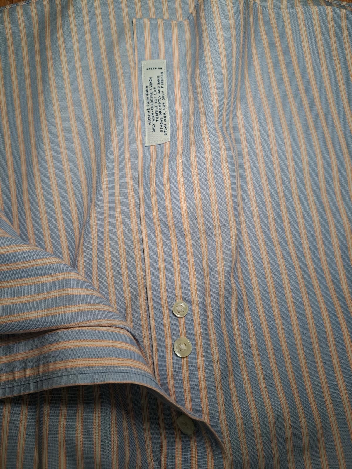 Brooks Brothers Brooks Brothers Long Sleeve Shirt 17.5-34/35 XL Blue Striped Size US XL / EU 56 / 4 - 6 Thumbnail