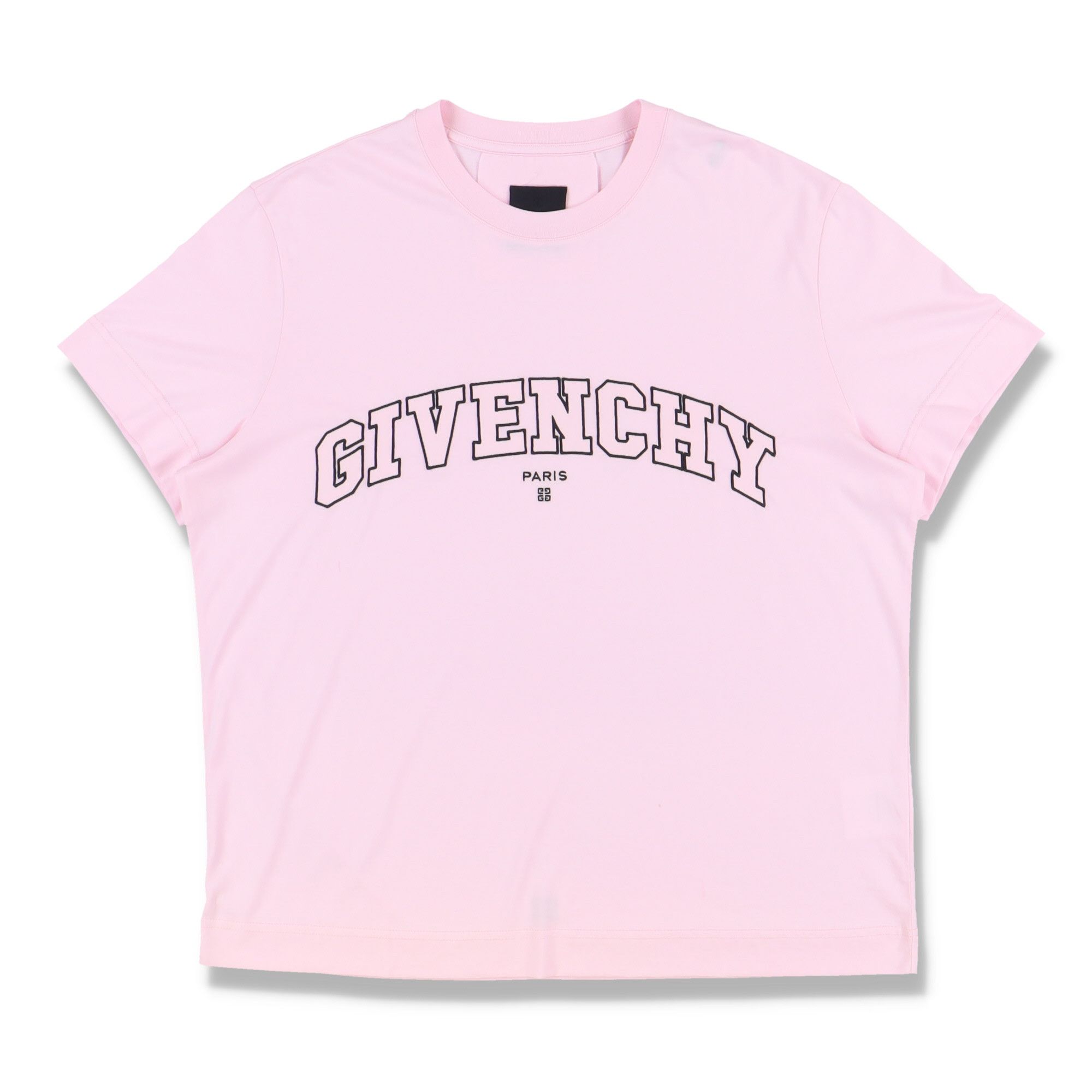 Givenchy Pink Embroidered College Logo Oversized T-Shirt Size US M / EU 48-50 / 2 - 1 Thumbnail
