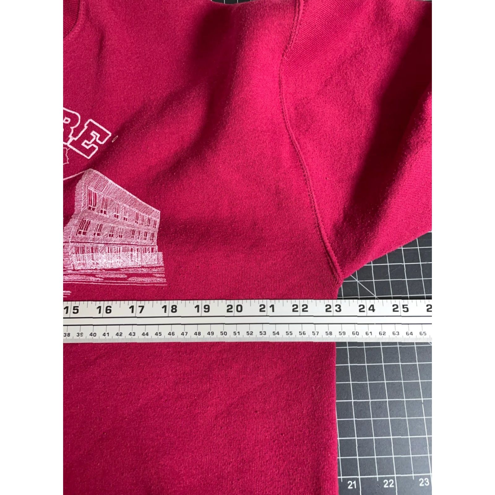 Fruit Of The Loom VINTAGE Fruit of the Loom Sweatshirt St. Louis 90s Laboure High School Alumni XL Dark Red Crew Neck Long Sleeve Graphic Print Men Adults Size US XL / EU 56 / 4 - 5 Thumbnail