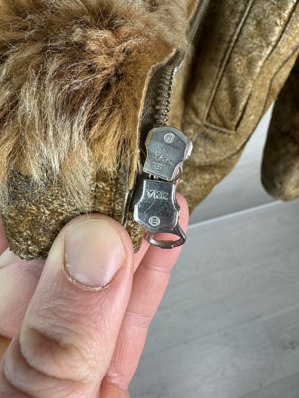 Camel Camel Shearling Jacket Vintage Brown Sheepskin Fur Lined Size US XXL / EU 58 / 5 - 5 Thumbnail