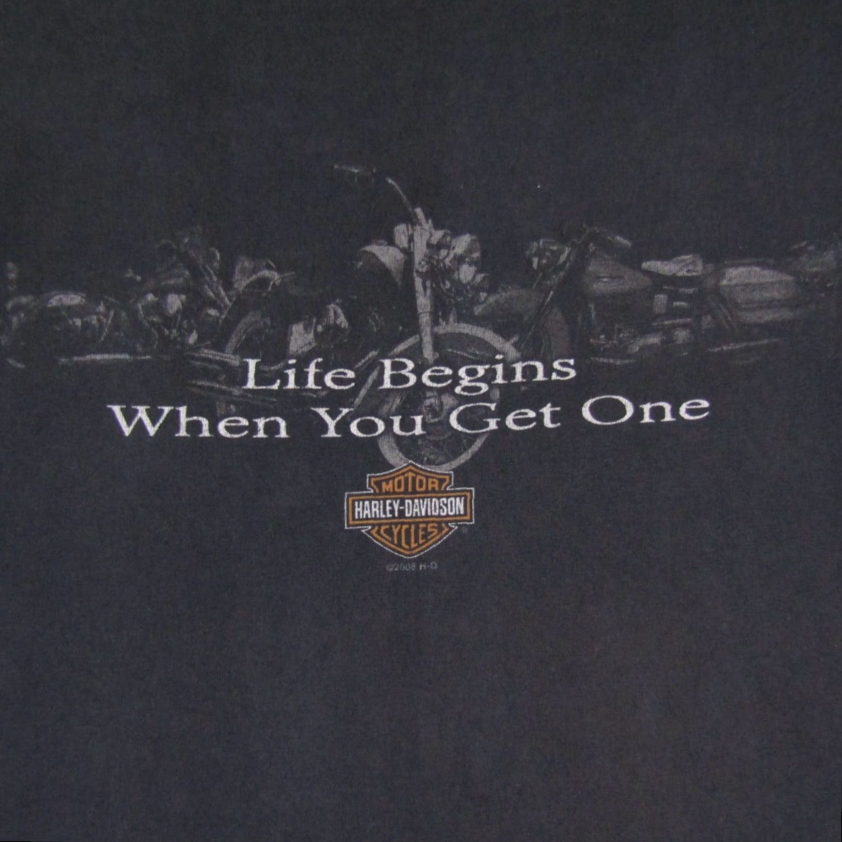 Harley Davidson VINTAGE Harley Davidson Shirt Mens XL Black Motorcycles Biker House Of Thunder Size US XL / EU 56 / 4 - 3 Thumbnail