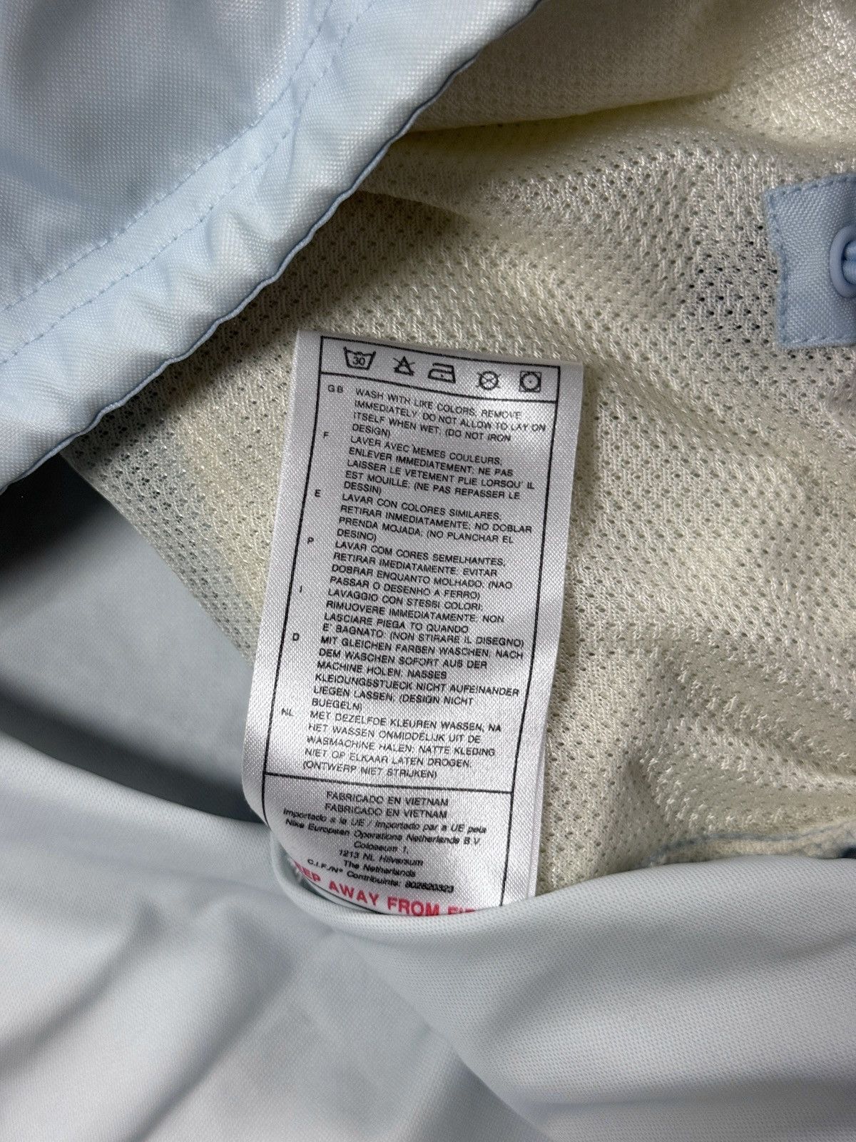 Nike Nike anorak track jacket vintage baby blue 90s center swoosh Size US M / EU 48-50 / 2 - 3 Thumbnail