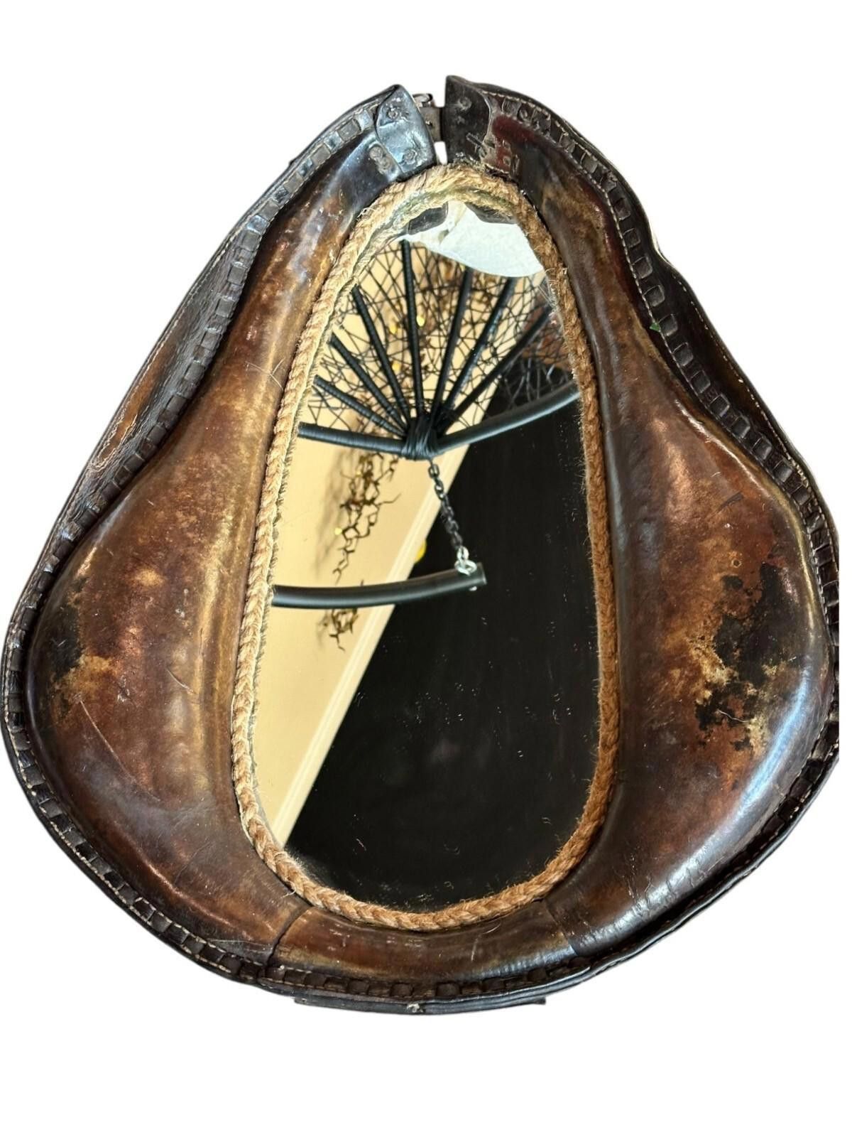 The Unbranded Brand 25x19 1/2 Horse Collar Mirror Leather Western Equestrian Size ONE SIZE - 4 Thumbnail