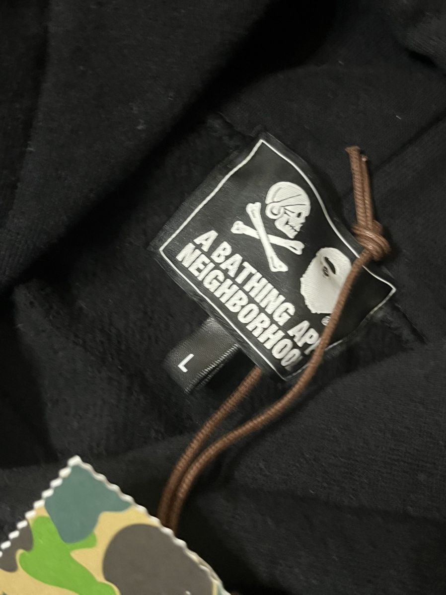 Bape × Neighborhood Bape x Neighborhood Pullover Hoodie Size US L / EU 52-54 / 3 - 8 Thumbnail