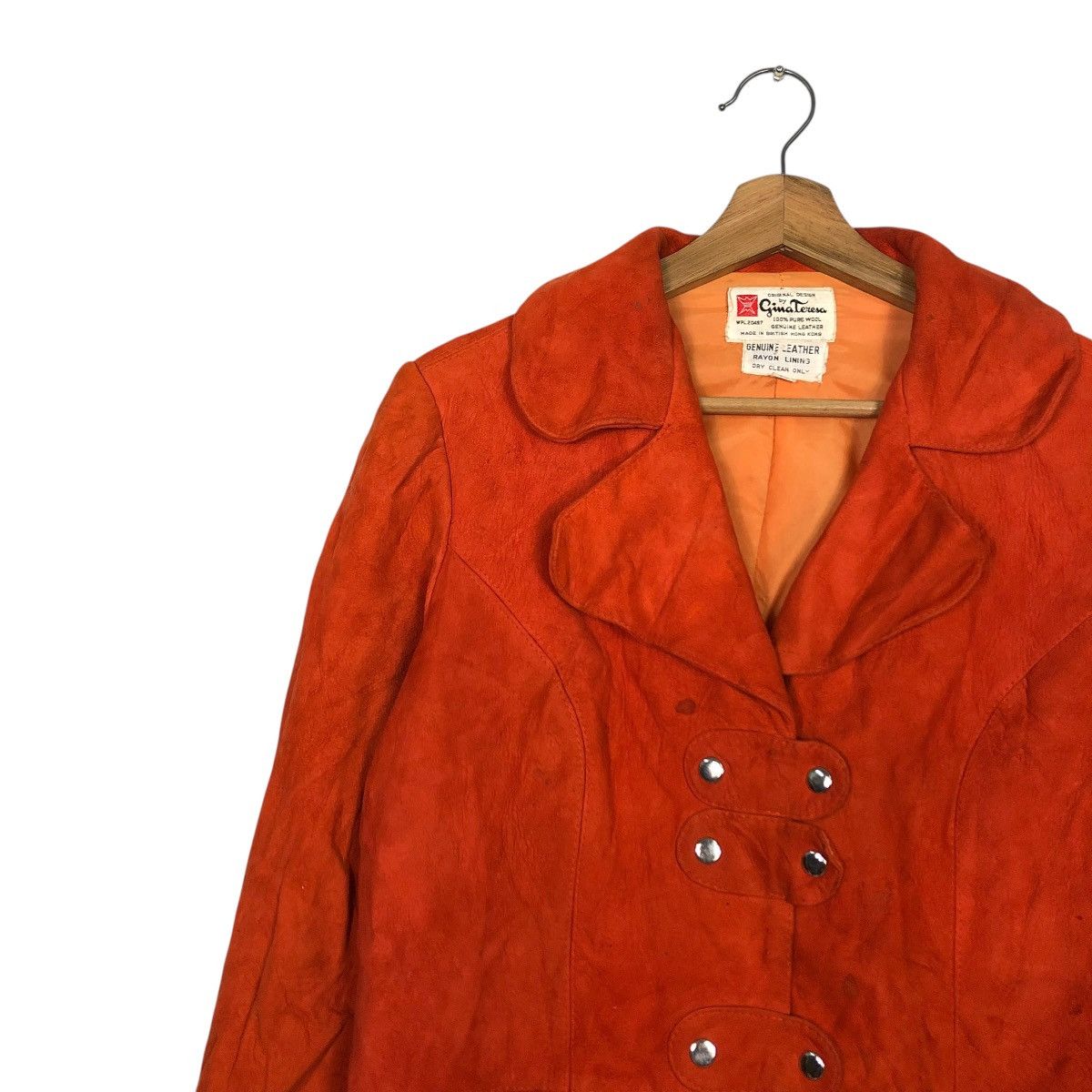 Vintage 🔥VINTAGE CHORE WORK LEATHER JACKET GINATERESA ISSEY MIYAKE Size US M / EU 48-50 / 2 - 9 Thumbnail