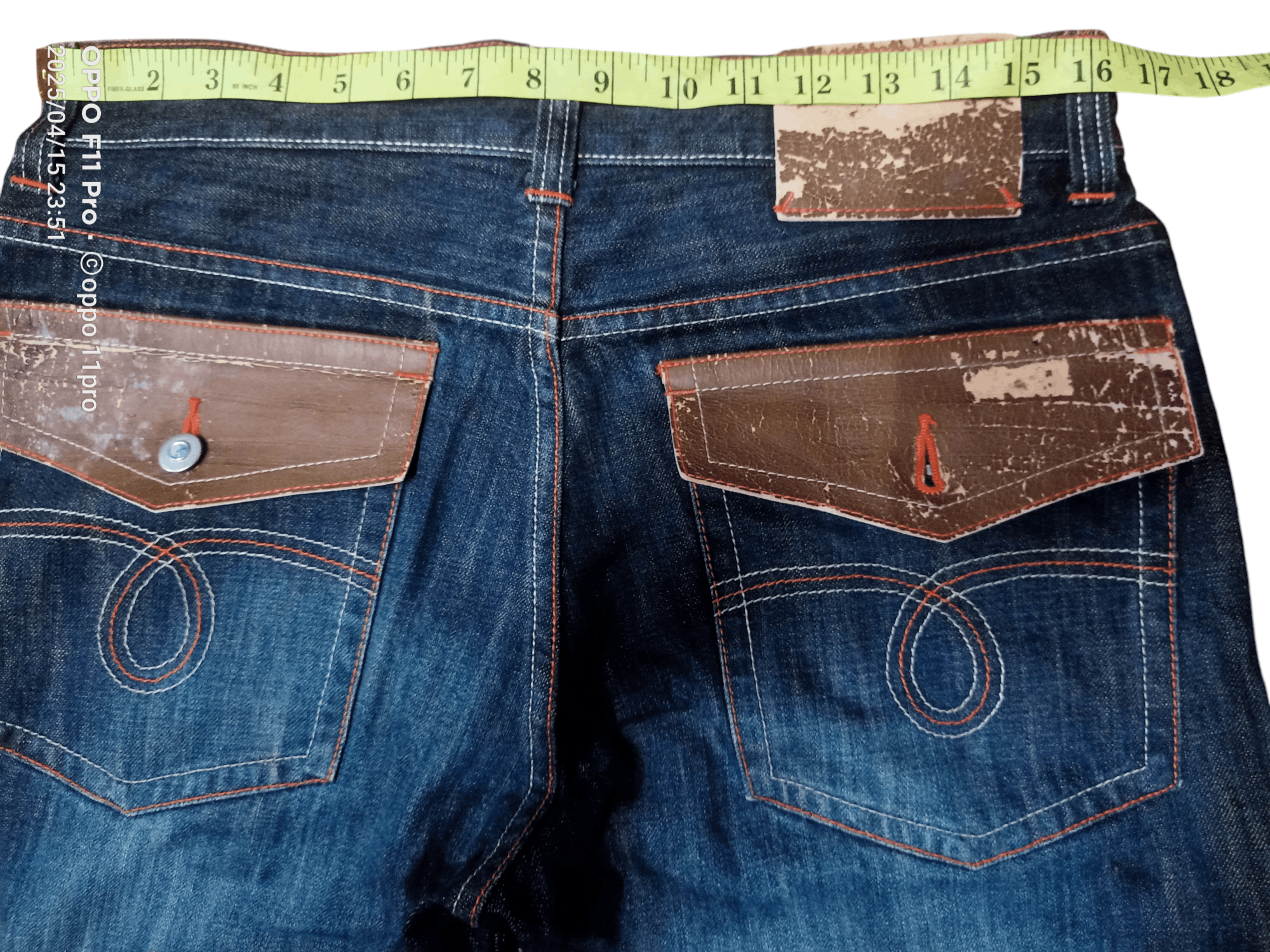 If Six Was Nine × Le Grande Bleu (L.G.B.) Wild Khakis Flare Denim Loose Rise Size US 31 - 3 Thumbnail