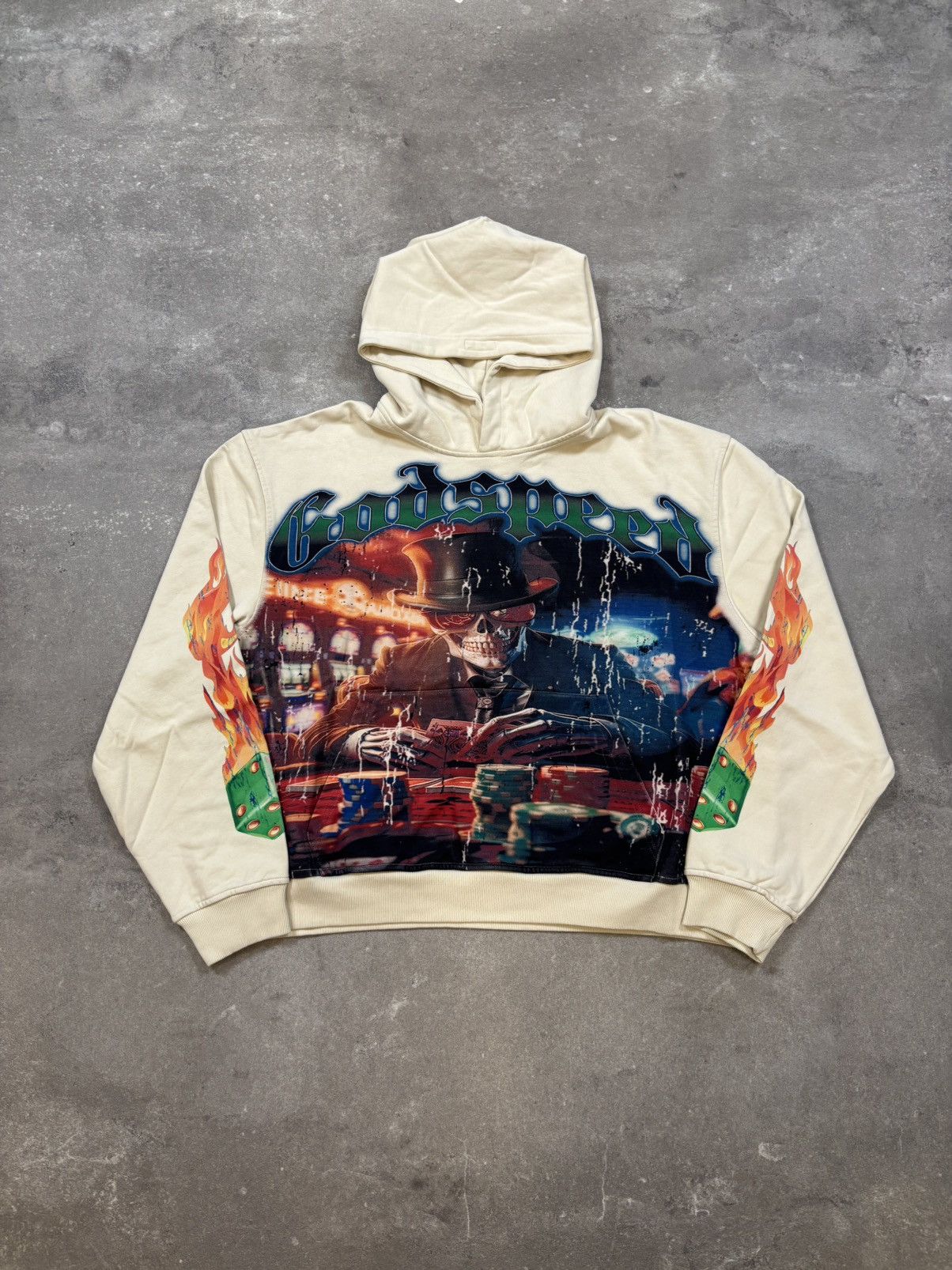 Godspeed Godspeed Lifes a Gamble Hoodie, Bone Size US XL / EU 56 / 4 - 6 Thumbnail