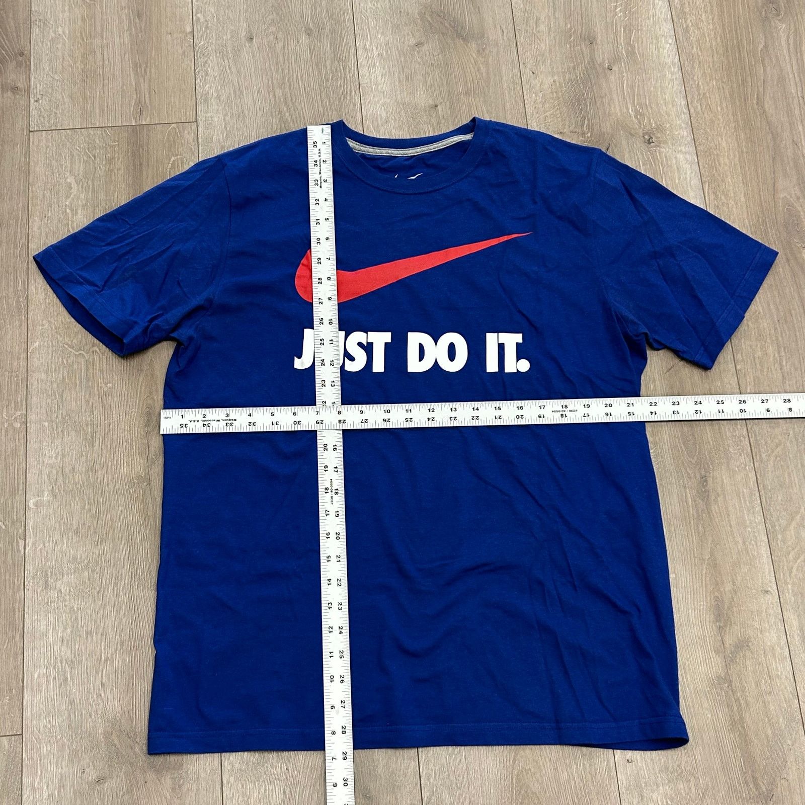 Nike Nike Just Do It Swoosh Logo Blue Tee T Shirt Size Large Size US L / EU 52-54 / 3 - 4 Thumbnail