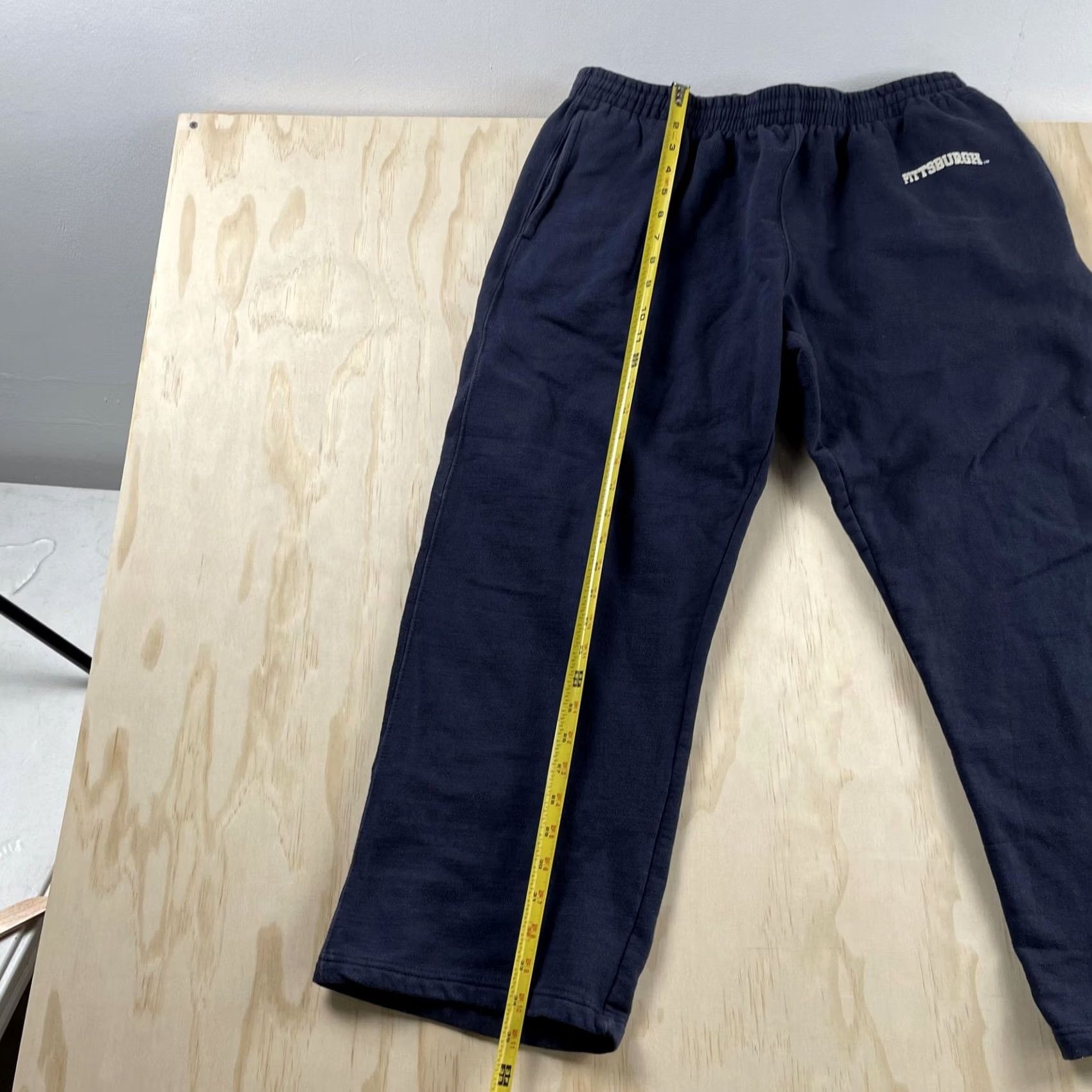 Vintage Steve & Barry's Mens Medium Blue Fleece Sweatpants Elastic Waist Pittsburgh Pants Size US 31 - 5 Thumbnail