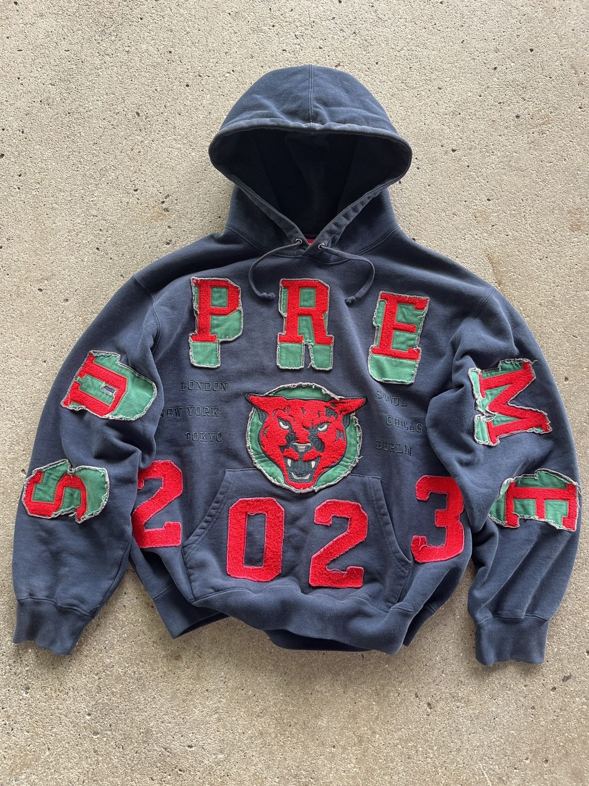 Supreme Supreme Washed Panther Hoodie FW 23 Size US M / EU 48-50 / 2 - 1 Thumbnail