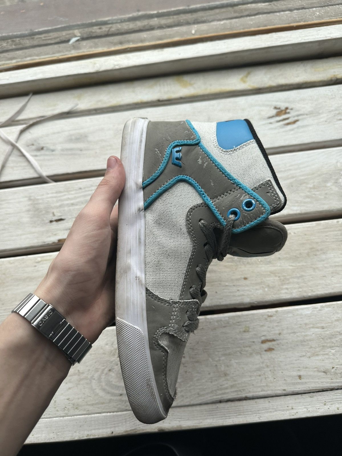 Supra × Vintage 🚨Supra Skytop High Top Skate Sneaker Shoes Mens Size US 7 / EU 40 - 2 Thumbnail