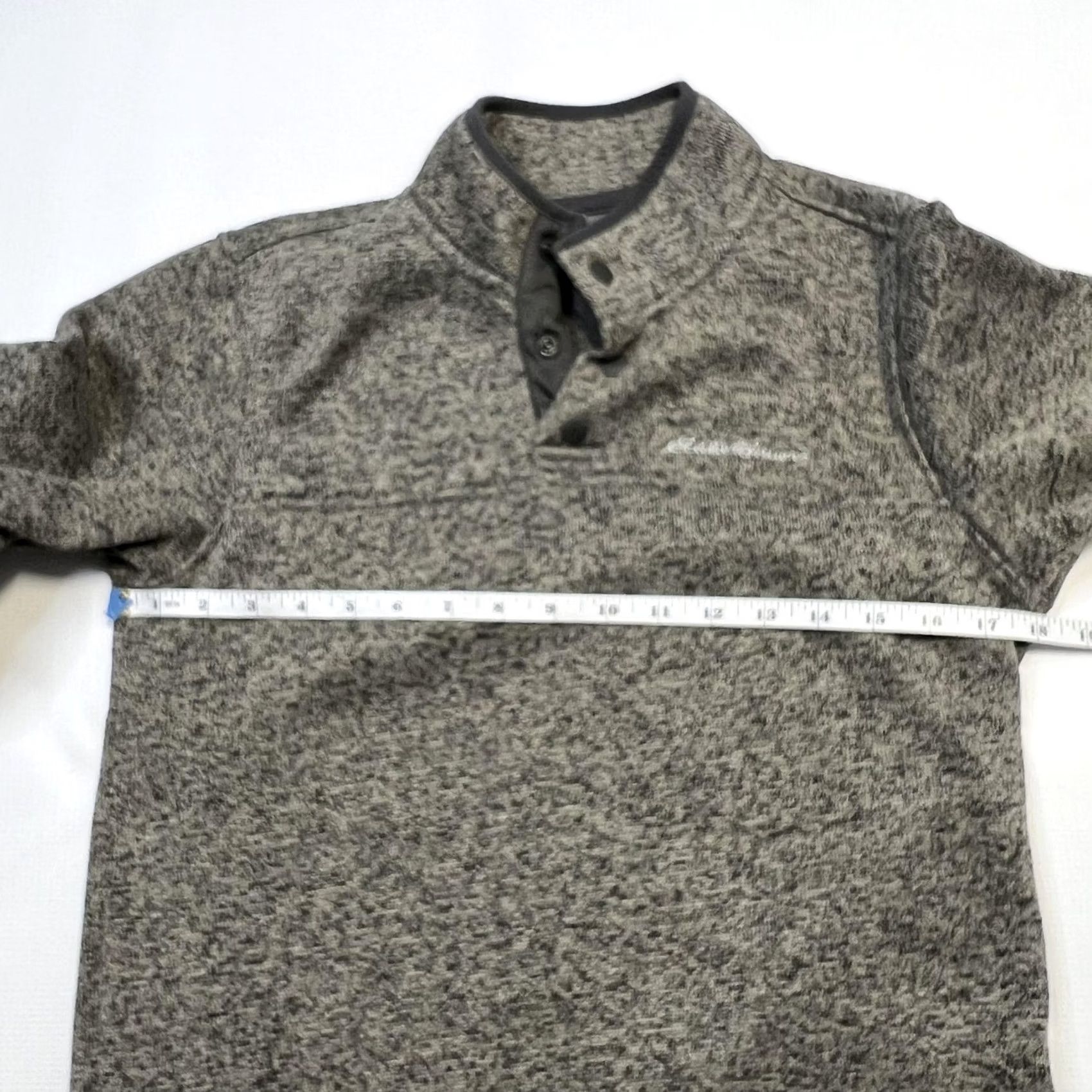 Eddie Bauer Eddie Bauer Radiator Fleece Snap Pullover Mens Small Gray Mock Neck Sweater Warm Size US S / EU 44-46 / 1 - 3 Thumbnail
