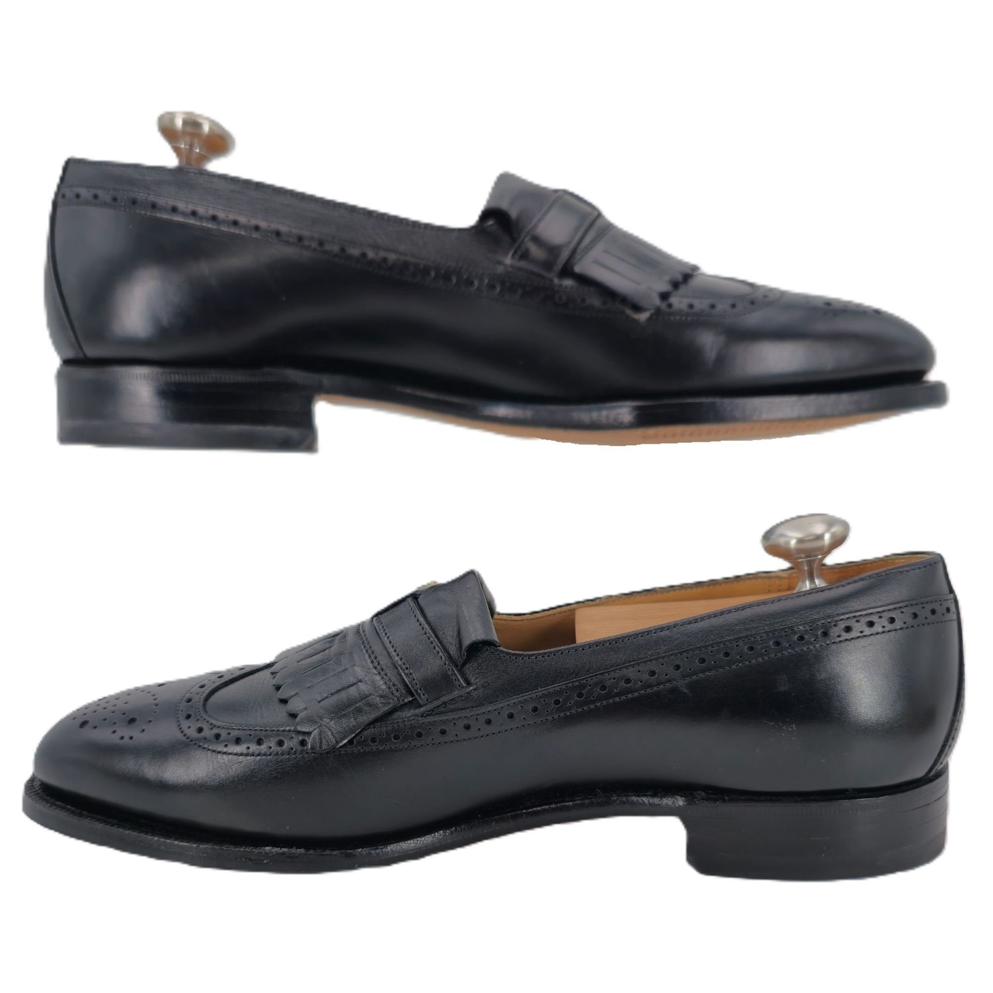 Johnston & Murphy New Vintage Johnston & Murphy Aristocraft Black Leather Monk Size US 8.5 / EU 41-42 - 7 Thumbnail