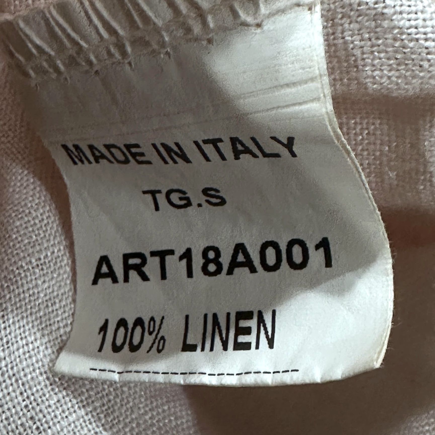 Vintage FRANCESCA BETTINI Dress Womens S Pale Pink Shift Short Bell Sleeve Linen Italy Size 28" / US 6 / IT 42 - 4 Thumbnail
