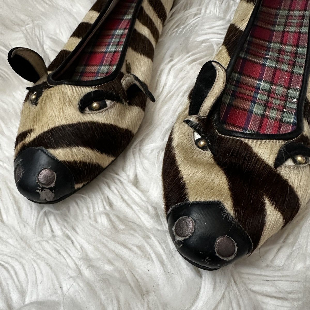 Charlotte Olympia Charlotte Olympia Zebra Flats Italy—Rare Animal Design Size US 5 / IT 35 - 1 Thumbnail