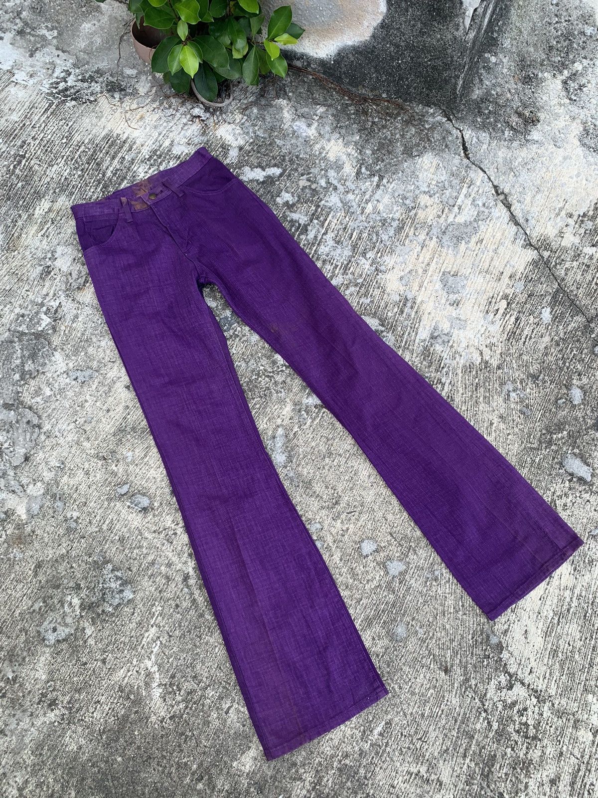 If Six Was Nine × Vintage × Wrangler Flare wrangler bootcut jeans western wear rare calour Size 28" / US 6 / IT 42 - 5 Thumbnail