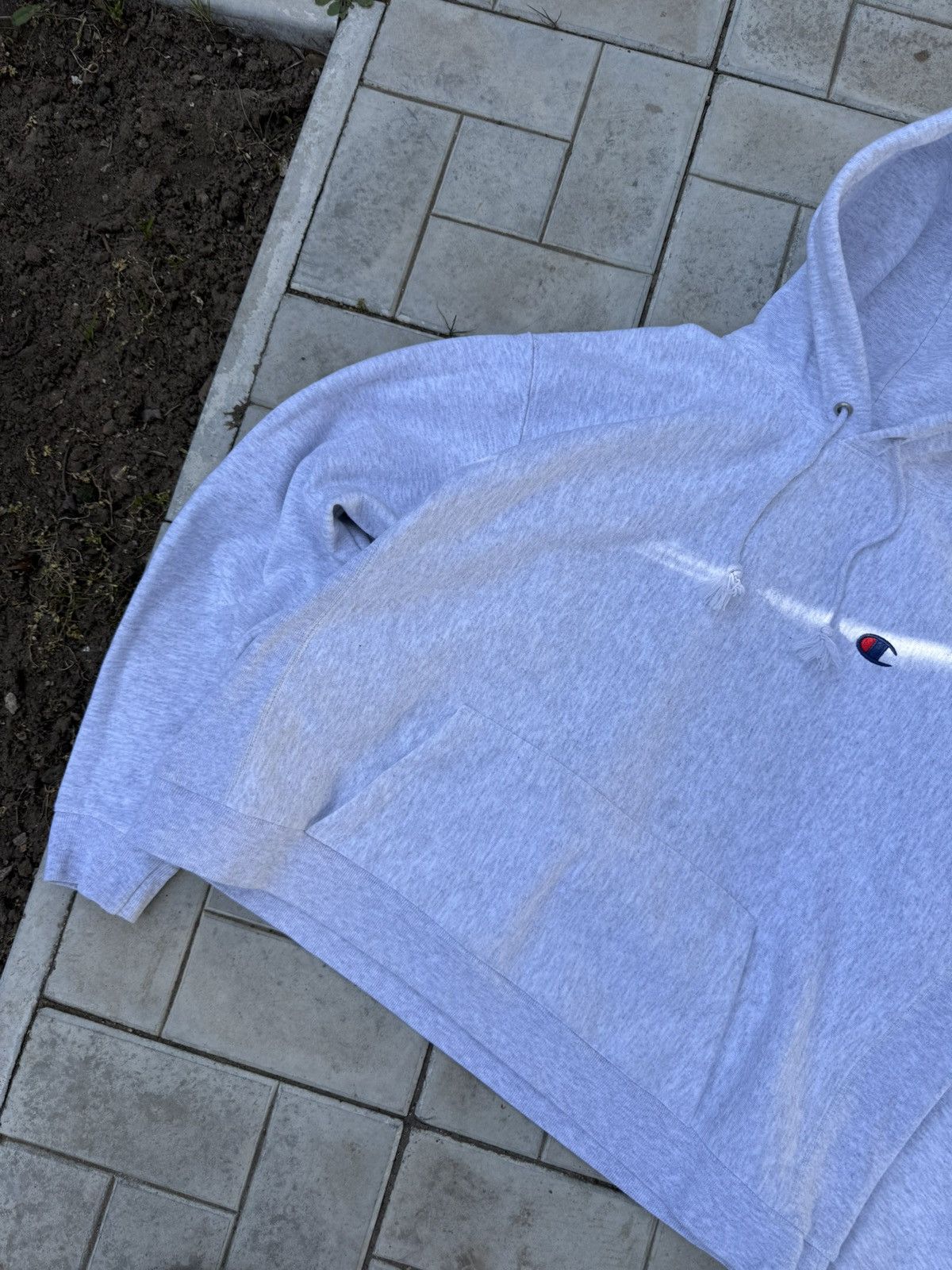 Champion × Vintage Vintage 00’s Champion Boxy Cropped Hoodie Size US XL / EU 56 / 4 - 11 Thumbnail