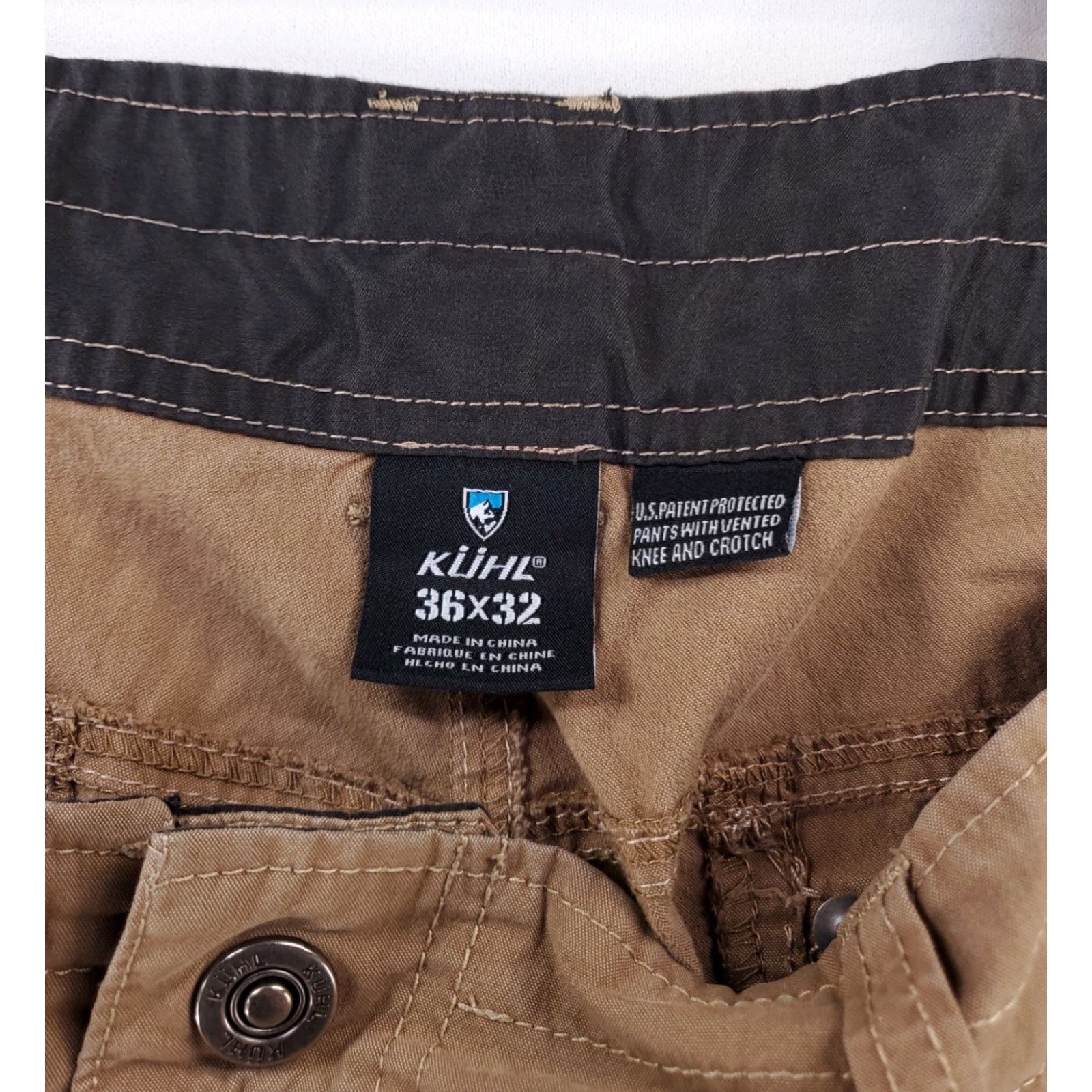 Vintage KÜHL Rydr Cargo Pants Brown Mens 36x32 Pants Mens Brown Cargo 36x32 Kuhl Rydr Hiking Brown Performance Cargo Mens 36x32 Size US 36 / EU 52 - 4 Thumbnail