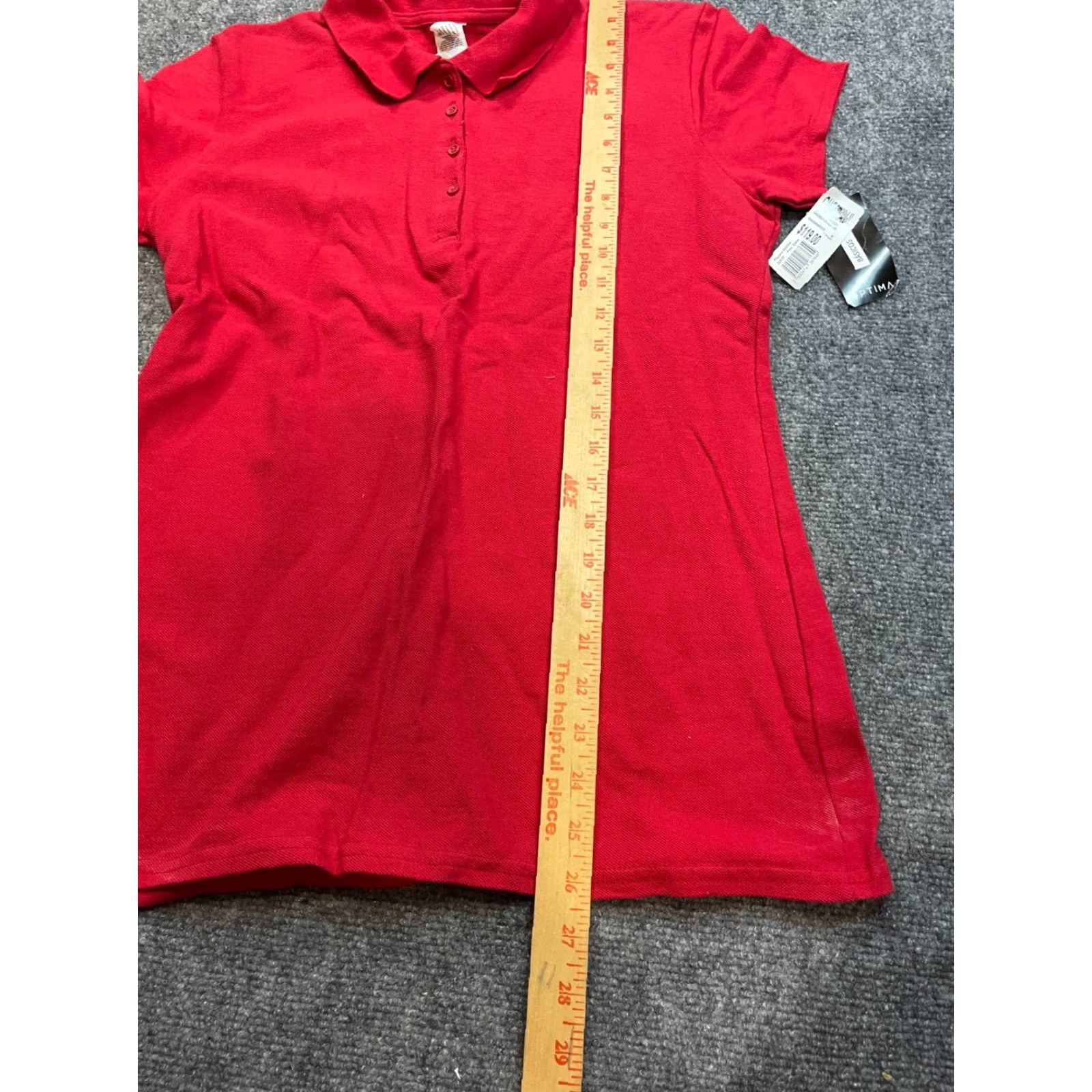 Vintage Optima Polo Shirt Mens XL Red NEW Size US XL / EU 56 / 4 - 2 Thumbnail