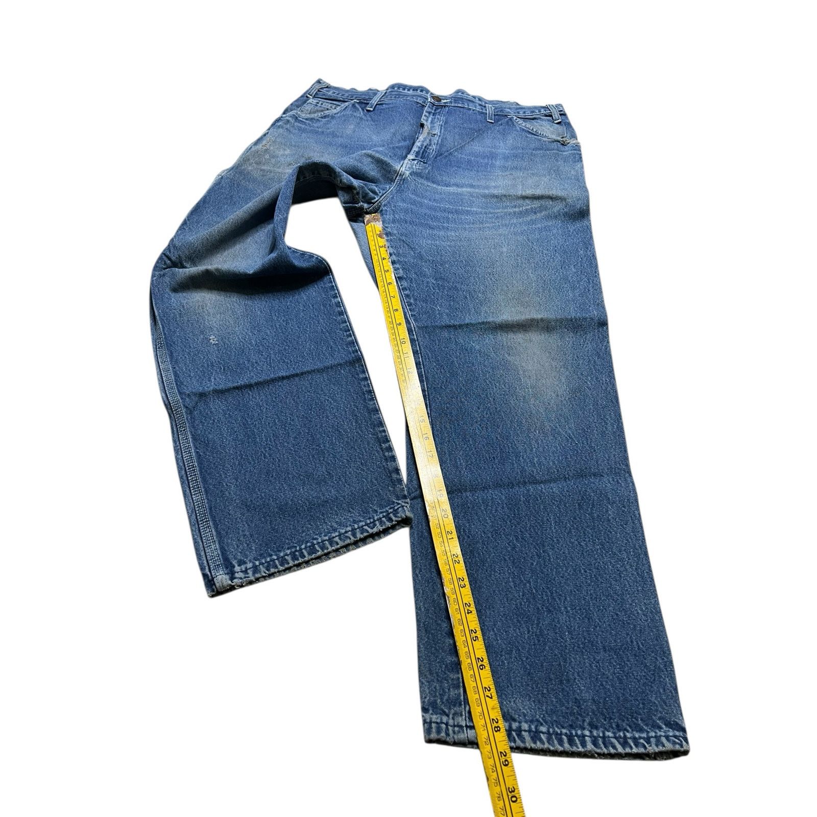 Dickies Dickies Jeans Mens Sz 40 Actual 37x29 Blue Talon VTG 80s Size US 40 / EU 56 - 6 Thumbnail