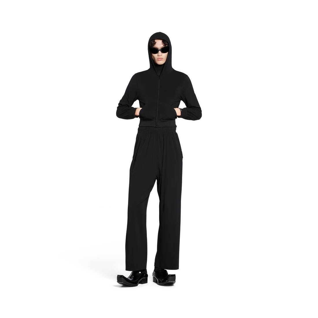 Balenciaga o1mt1gz0125 Zip-Up Hoodie Fitted in Black Size XXL / US 16-18 / IT 52-54 - 2 Thumbnail