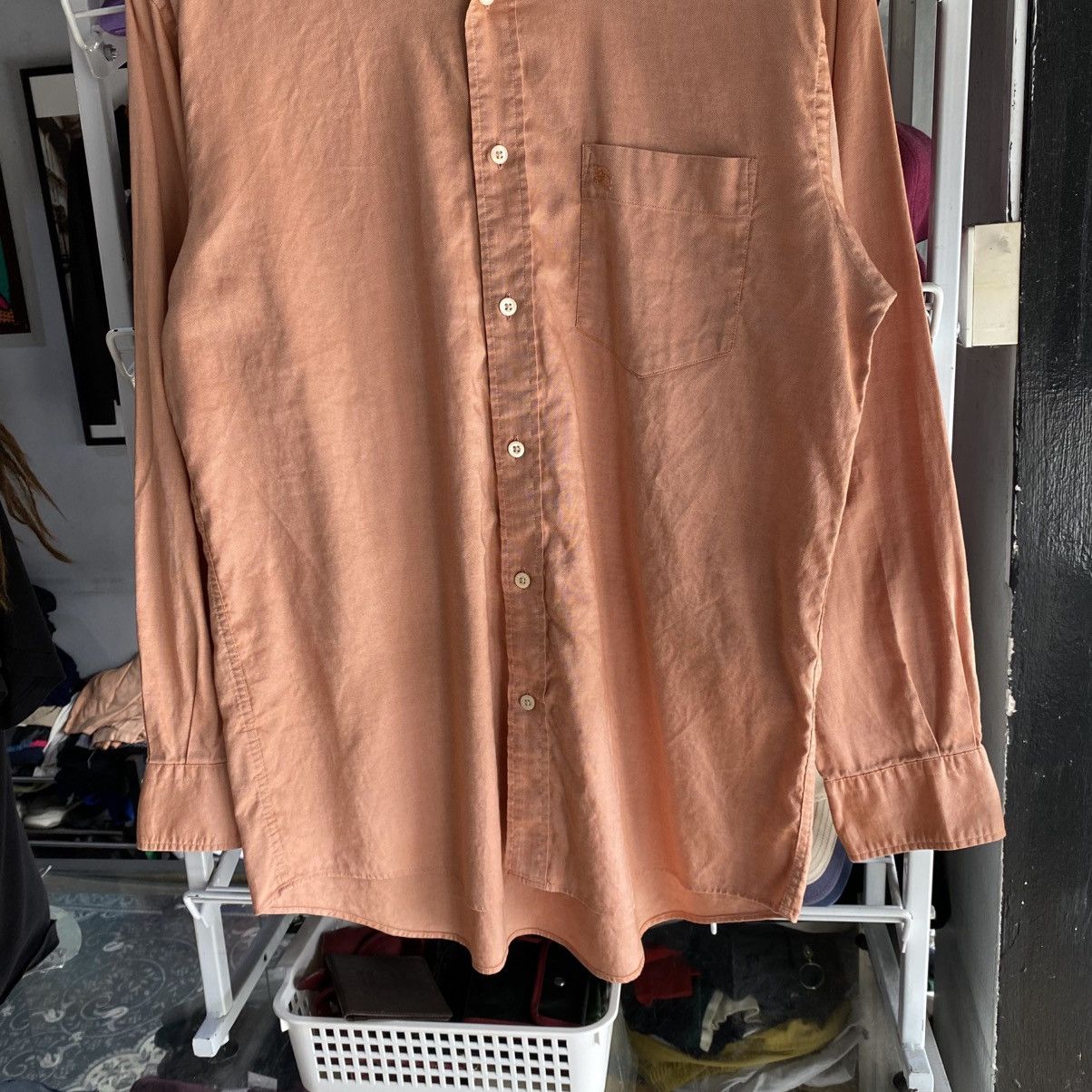 Burberry × Vintage BURBERRY LONDON Pocket Shirt Fashion Casual Style Size US XL / EU 56 / 4 - 4 Thumbnail
