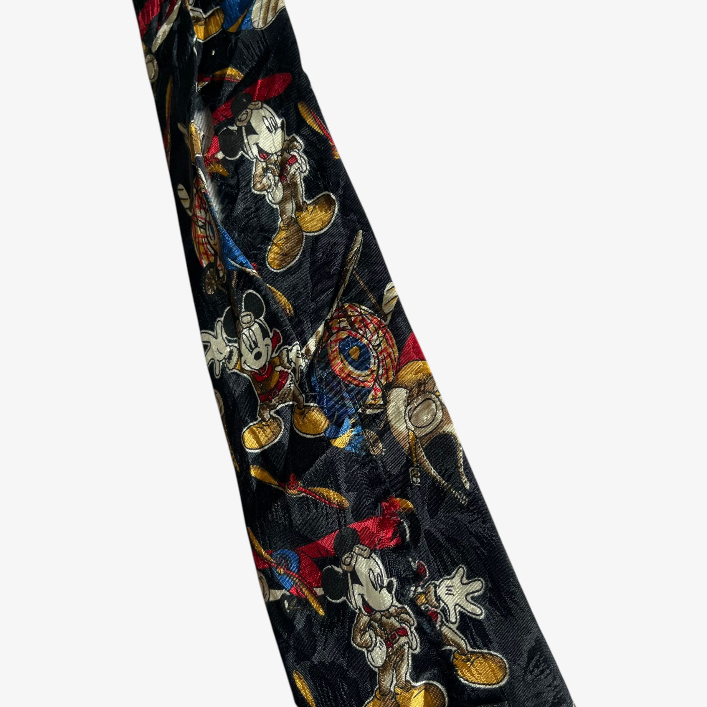 Disney Vintage 90s Disney Unlimited Mickey Mouse Aviation Print Tie Size ONE SIZE - 5 Thumbnail
