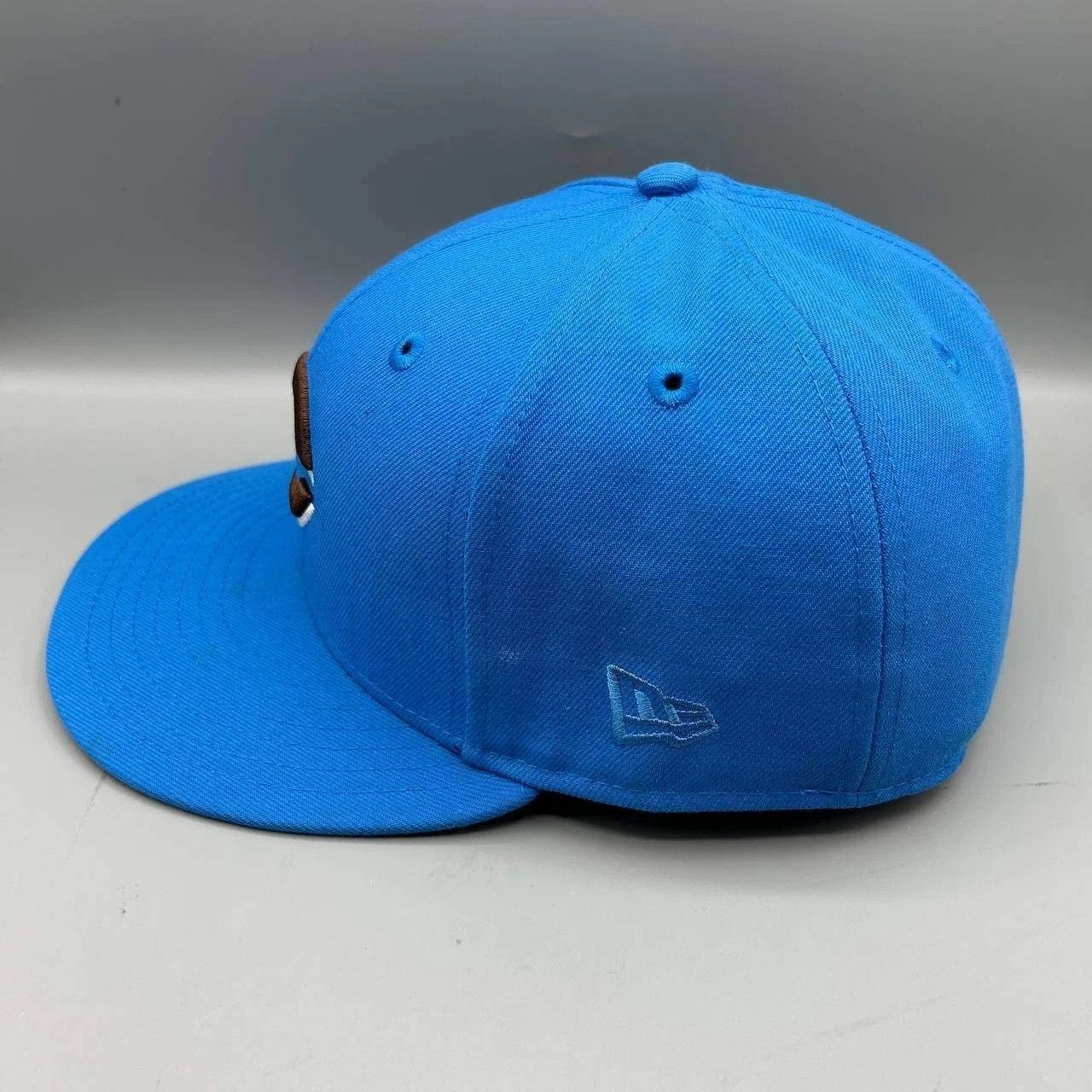 New Era Cincinnati Reds Hat Men 7 3/8 Blue Gray MLB Fitted Cap Size ONE SIZE - 6 Thumbnail